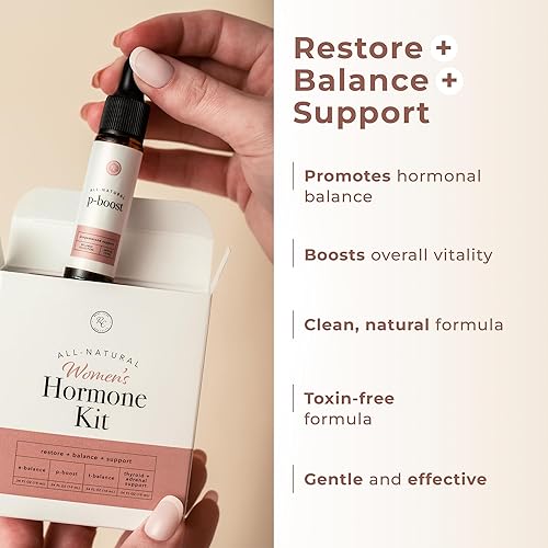 Miniatura 5 de Rowe Casa Organics P-Boost Drops, suplementos de progesterona bioidéntica con aceites esenciales, gotas de fertilidad presemilla y equilibrio