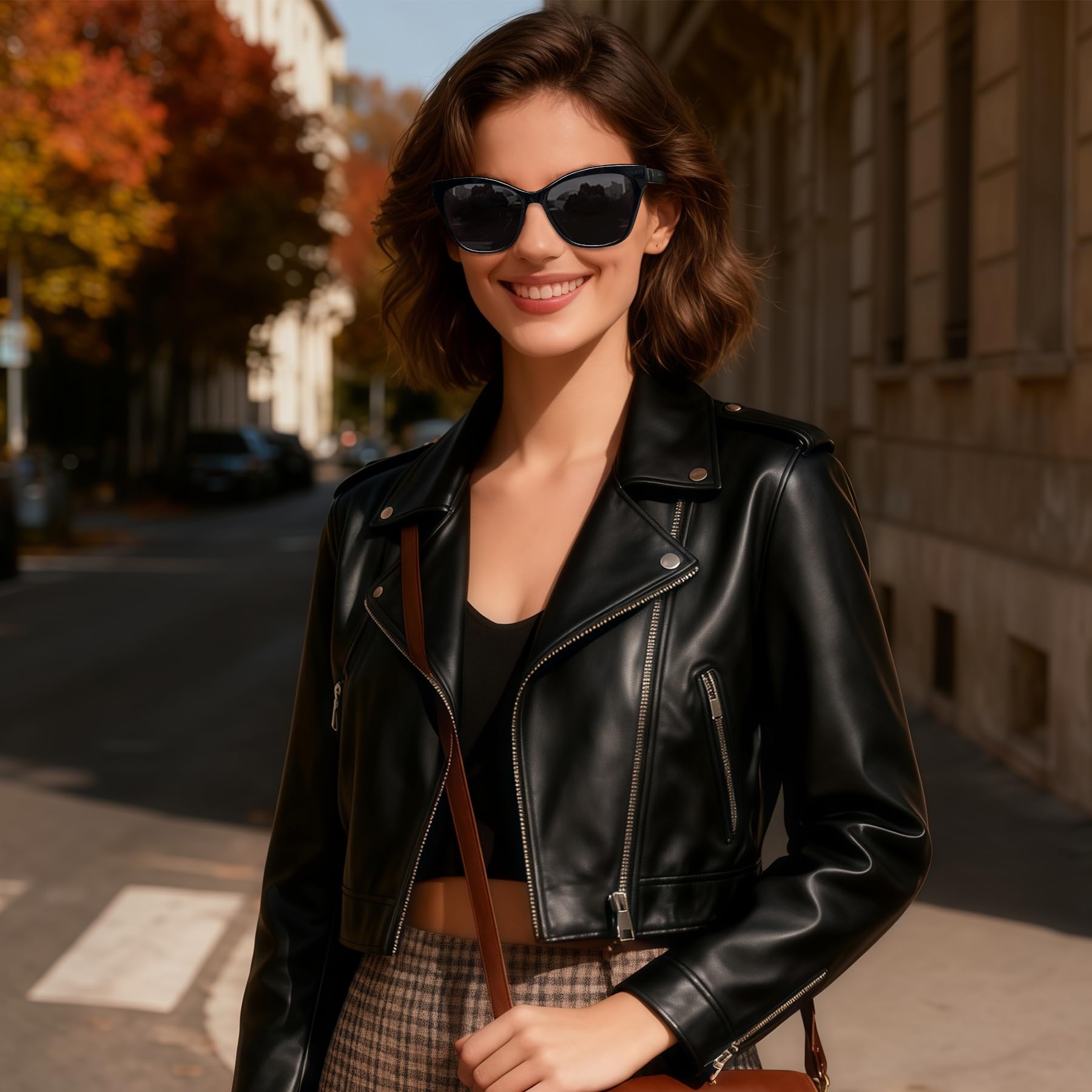 Joopin Gafas de Sol Mujer Polarizadas de Acetato TR90 Ojos de Gato Retro Vintage de Moda Protección UV400
