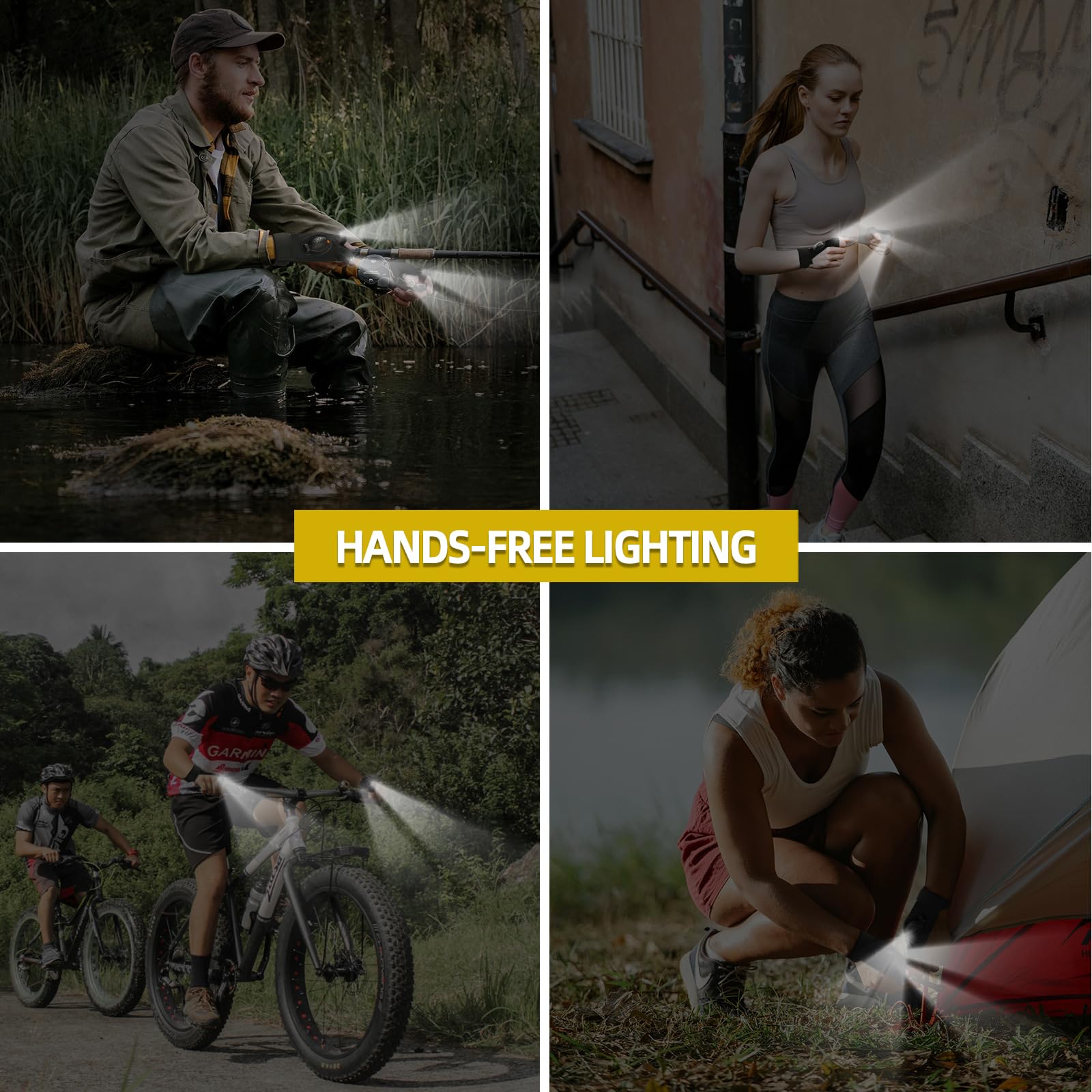 Zynxel Guantes con Luz LED Regalos Originales para Hombres Mujer