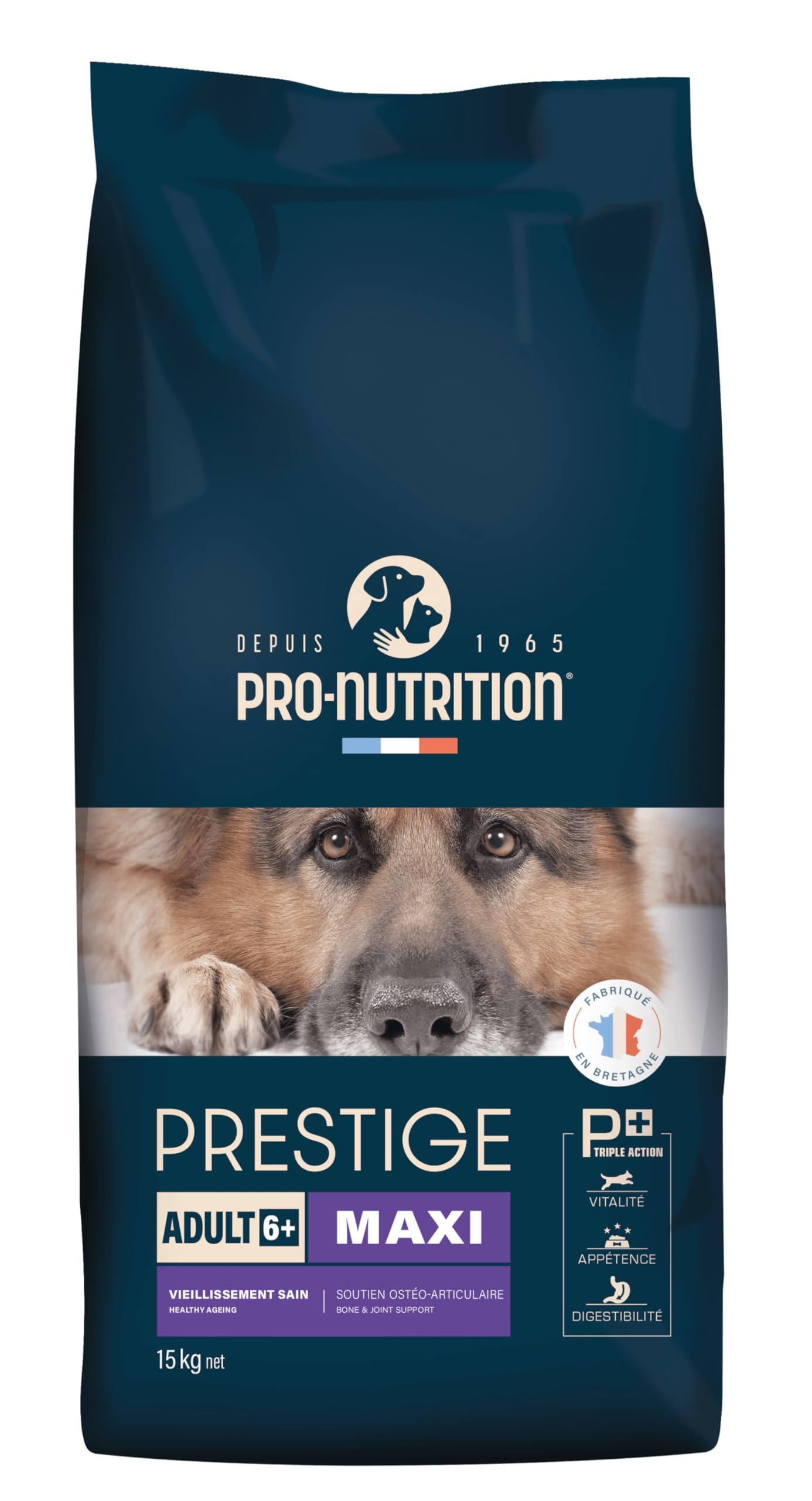 Pro Nutrition Prestige Chien Adulte 6+ Maxi 15 kg