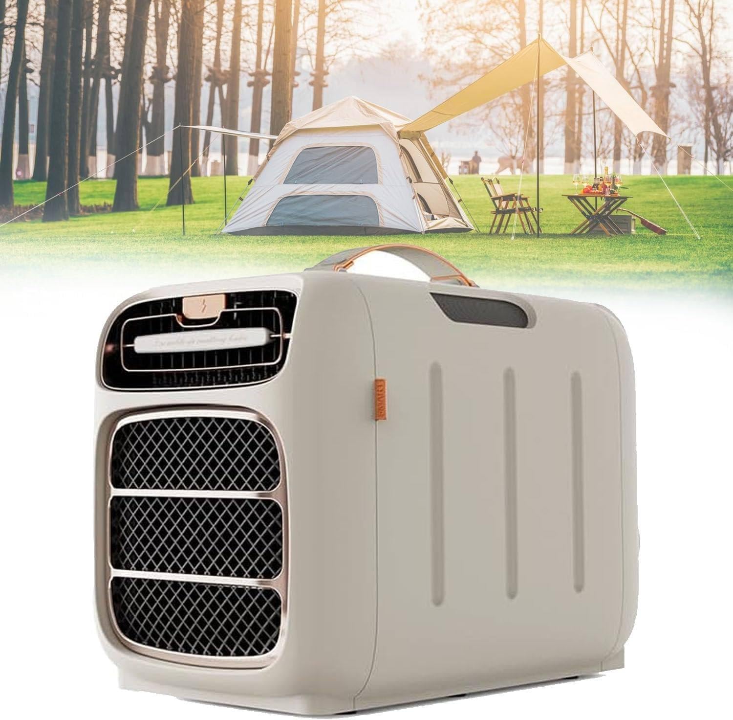 XDLYWUZIQ Silent Portable Air Conditioner, Ultra-Thin Inverter Caravan Air Conditioner 5121btu 220v Caravan Air Conditioner, Cooling, Dehumidifying, Power, For Camping, Bedroom