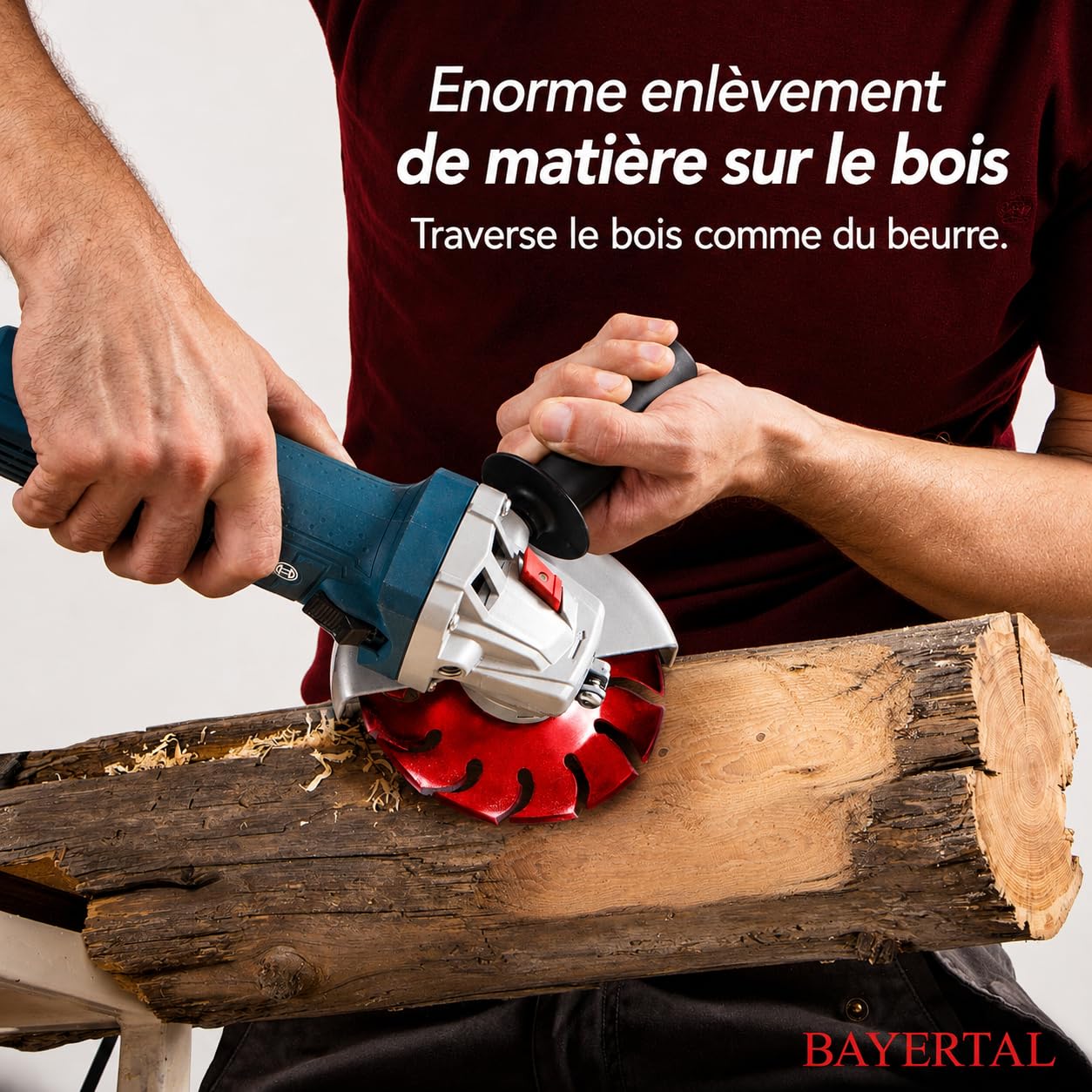 Disque à râper 125mm - Disque à bois pour meuleuse d'angle | Disque flexible, disque à fraiser, disque à poncer, fraise à bois pour poncer & fraiser rapidement