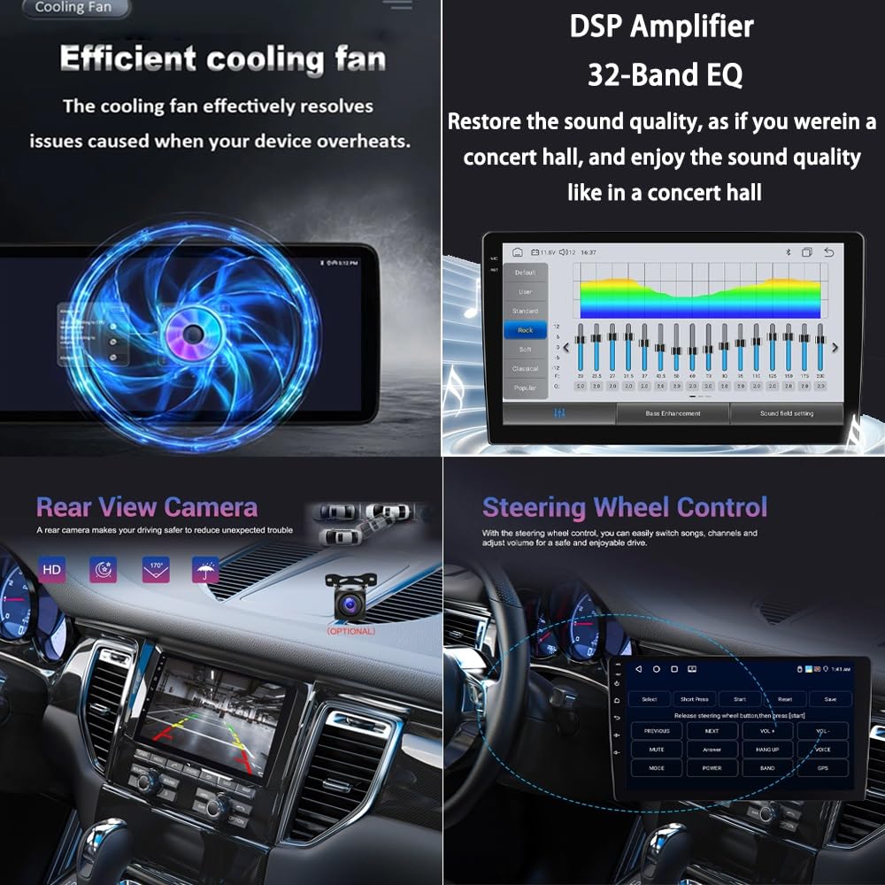 Wyświetlacz Carplay dla Suzuki Every 2016-2021 Z Kamerą Cofania, Mirror Link, Sterowaniem Głosowym I Radiem Fm, 4 Rdzeń 1G+16G