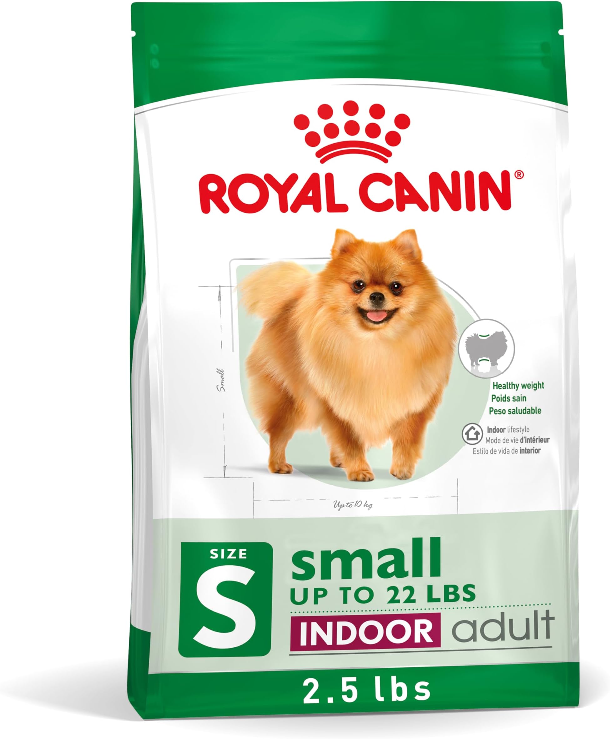 Size Health Nutrition Small Indoor Adult Dry Dog Food, 2.5 lb Bag