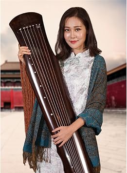 Fuxi Type Lyre Guqin Chinese 7 Strings Ancient Zither Musical Instruments Professional Guqin