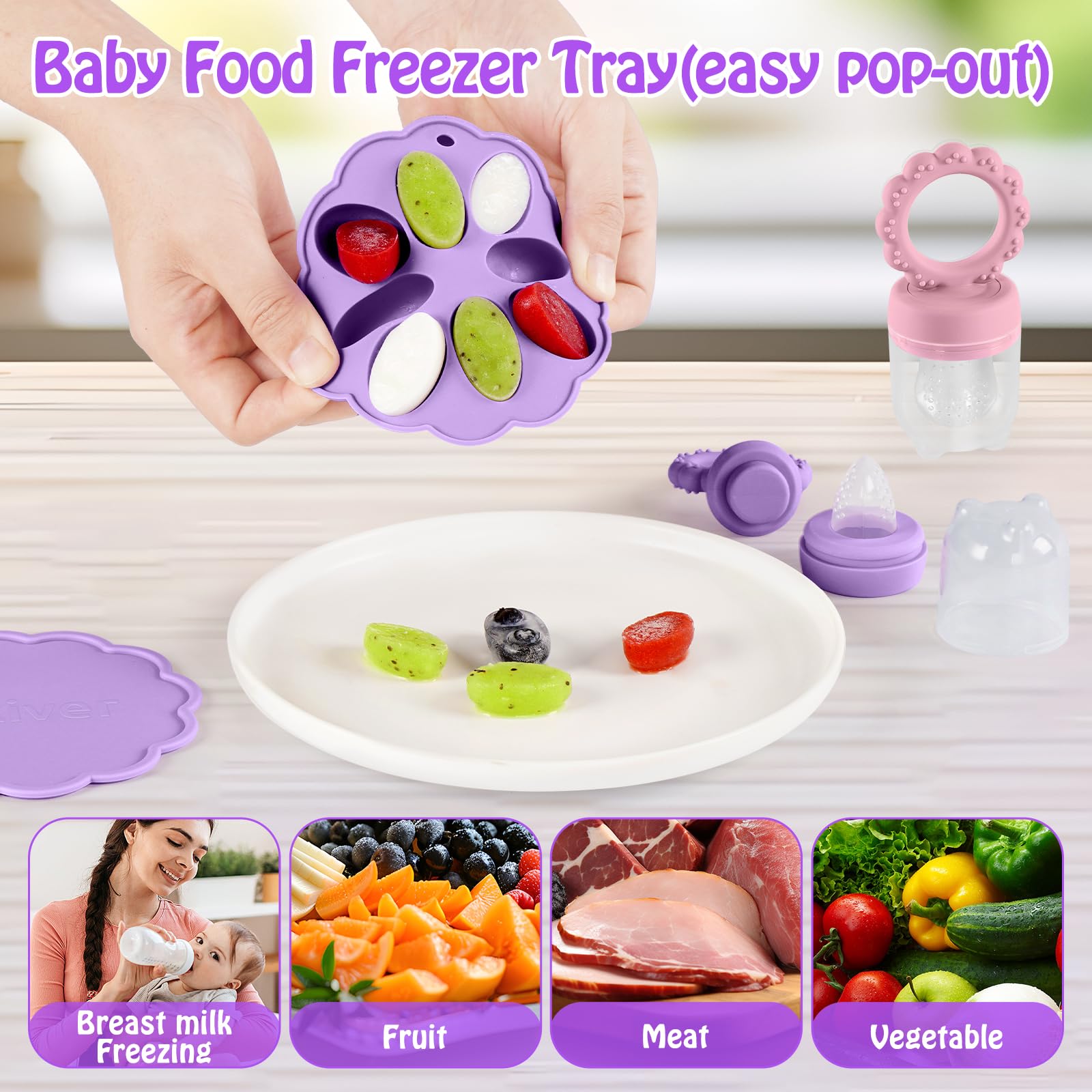 Breastmilk Popsicle Molds For Teething Baby Food Feeder Popsicle