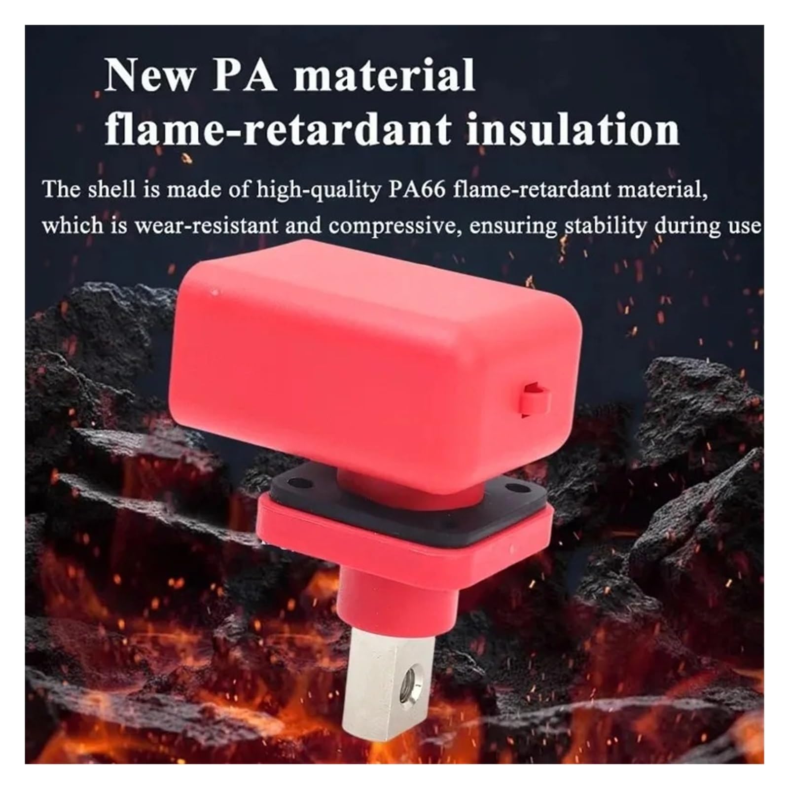Conector de terminal batería totalmente cobre 120A 200A | Terminales de alta corriente Enchufes de almacenamiento de energía(200A- Red,5PCS)