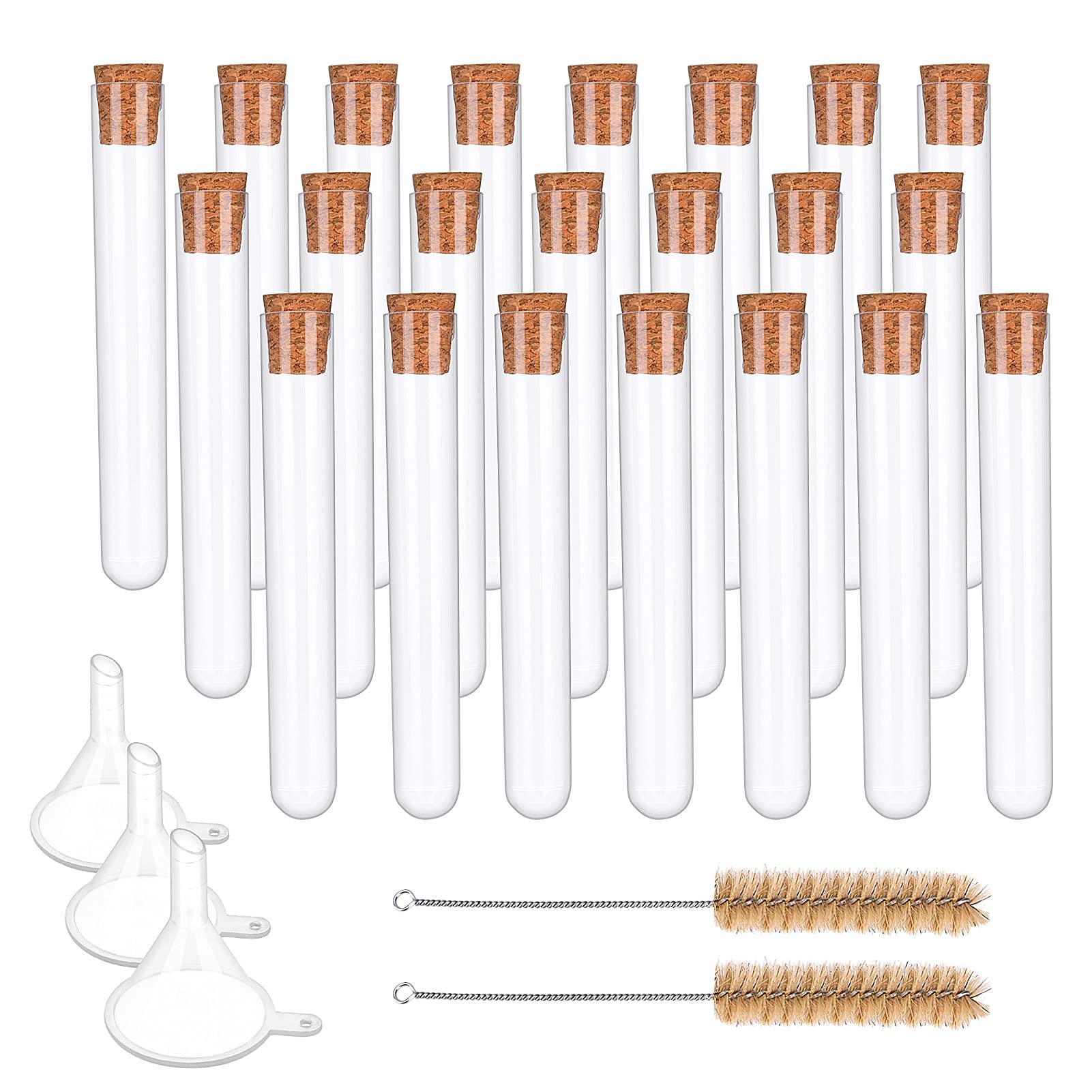 DIY Aufbewahrungsgläser MUKLEI 100 Reagenzgläser Mit Korken - Vielseitig  Für Küche \u0026 Basteln 10ml Reagenzgläser Mit Kork, image size:1601x1601