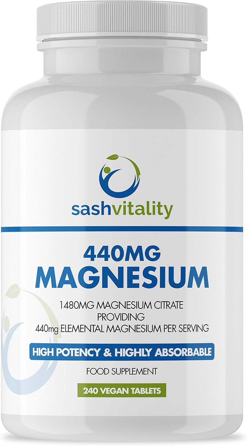 Magnesium Citrate 240 High Strength Vegan Tablets (4 Months Supply