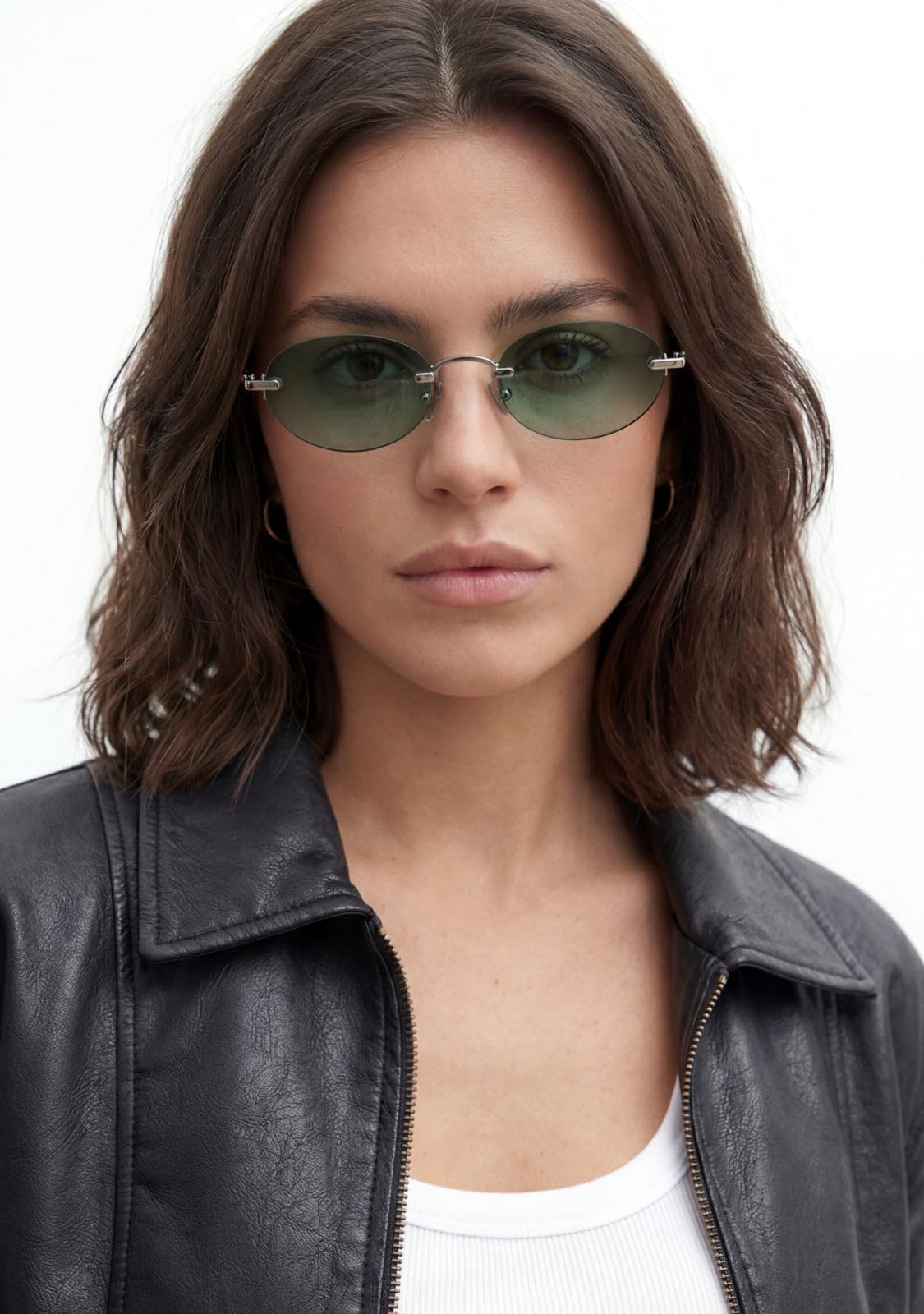 D.Franklin Gafas de sol unisex con cristales de protección UV - Modelo oval - Oval - Para Hombre y Mujer - Sunglasses