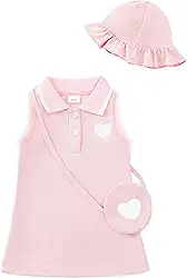 Vestido infantil para meninas, roupas de verão, presentes, esportes, casual, vestido polo para meninas