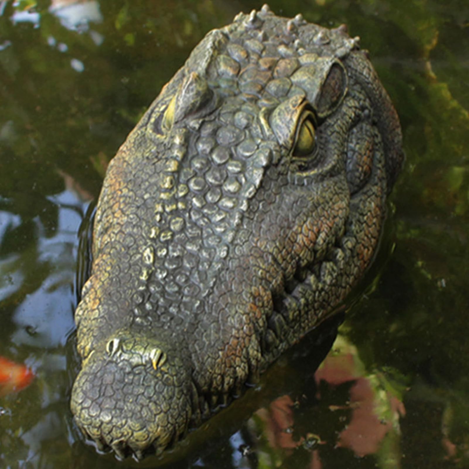 Schwimmendes Alligator-, authentisch aussehendes Wasser, langlebige Krokodil-Schwimmer, perfektes Teich-, Pool- oder See-Zubehör zur Abschreckung von Wildtieren und visuellen