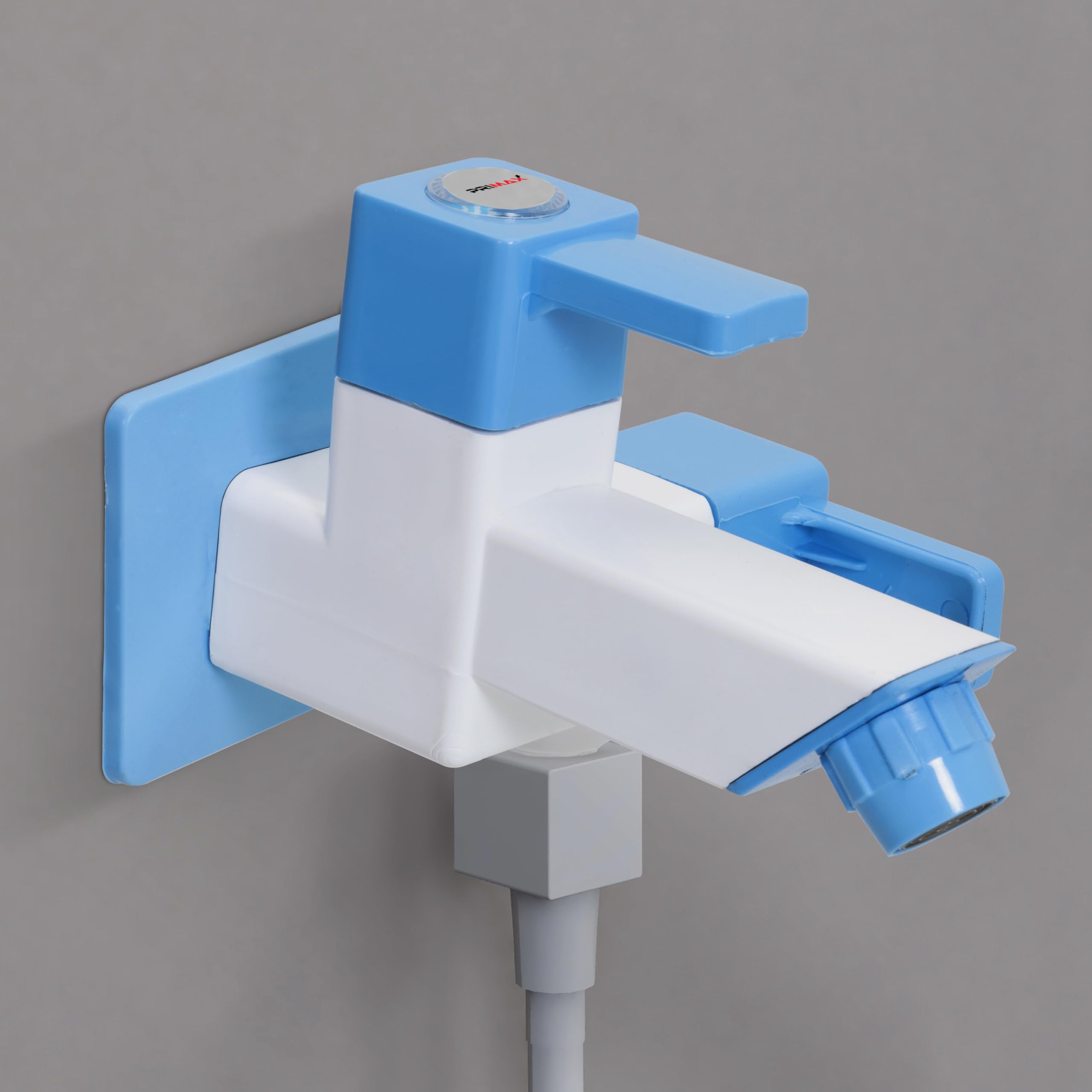 Primax PTMT ES-117 Double Lever 2 Way Bib Cock with Plastic Flange for Bathroom (Blue & White)… (B0C4KPY2LB) Amazon Price History, Amazon Price Tracker