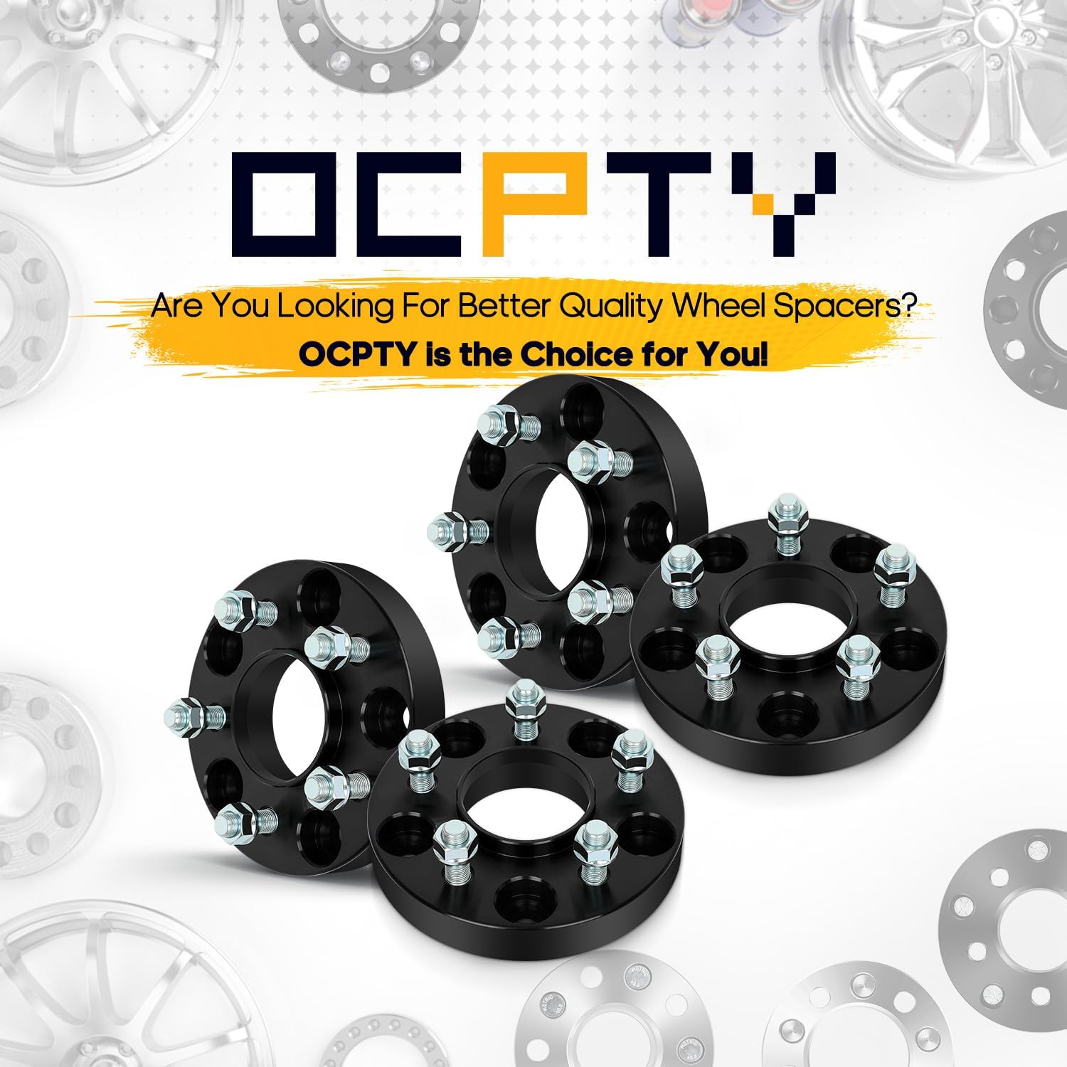OCPTY 4Pcs 5x5 to 5x4.5 Wheel Adapters 1 inch Thread Pitch 1/2" Hub Bore 71.5mm 5 Lug Wheel Spacers Fit for Jeep Wrangler 2007-2018,for Jeep for Grand Cherokee 1999-2010 wheel spacers adapters