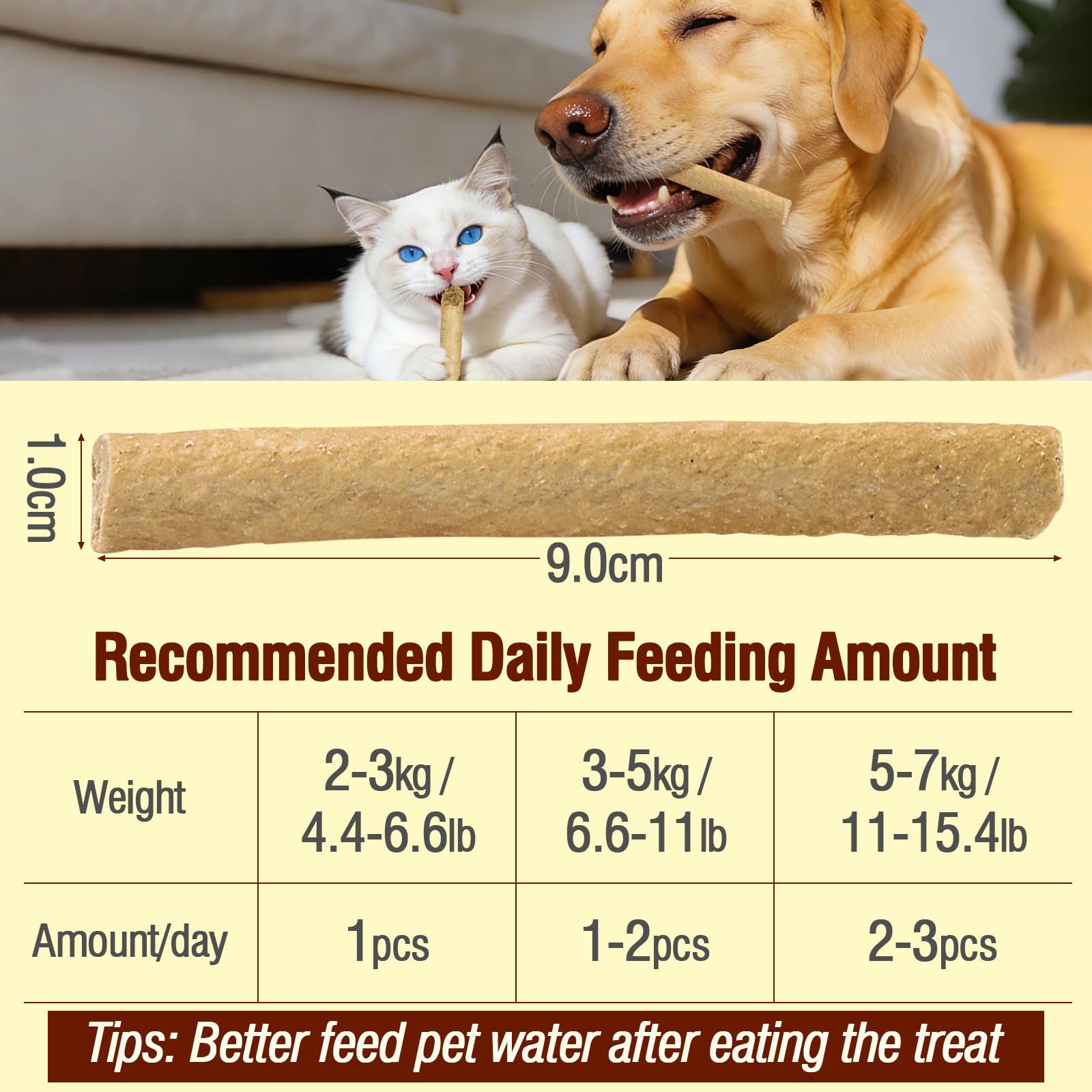 1.74oz Freezed Dried Cat Teething Sticks, Salmon Cat Chew Stick for Dental Care, Chicken Cats Treats, Feline Teeth Cleaning Snacks - image 7