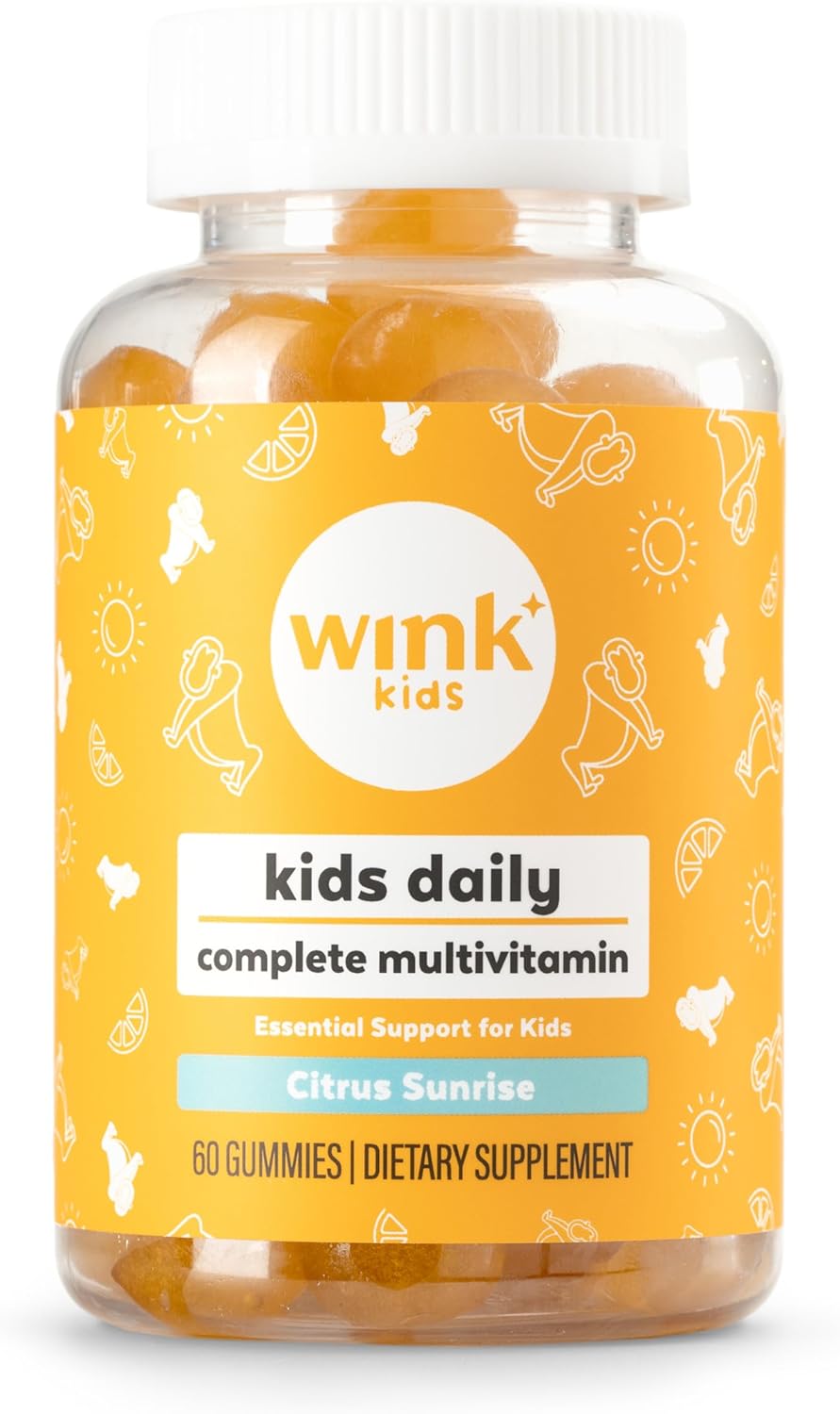 Wink Well Kids Multivitamin Gummies, Sugar Free Gummies