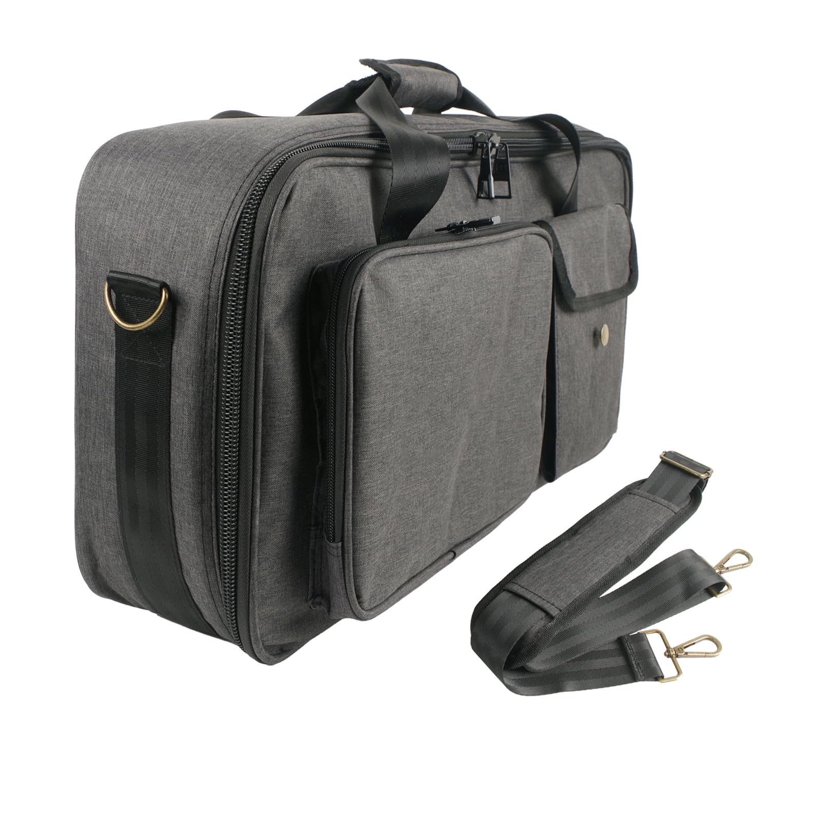 Guitareffektpedal -Tragetasche für Boss, Linie 6, Dicker Polstereffekt Pedalboard -Aufbewahrungskoffer mit Einstellbarem Schultergurt, Tragbarer Gig Tasche (L)