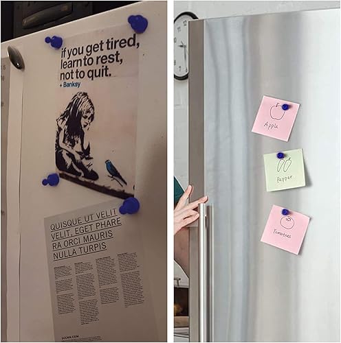 Miniatura 4 de Pasadores magnéticos sólidos amarillos 24 unidades estilo peón imanes perfectos pequeños imanes divertidos para refrigerador pizarras blancas mapas