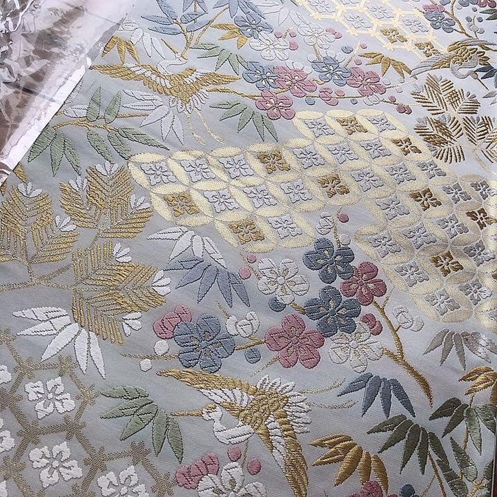 Amazon.co.jp: 山口美術織物 千寿吉祥文 袋帯 唐織 : ファッション