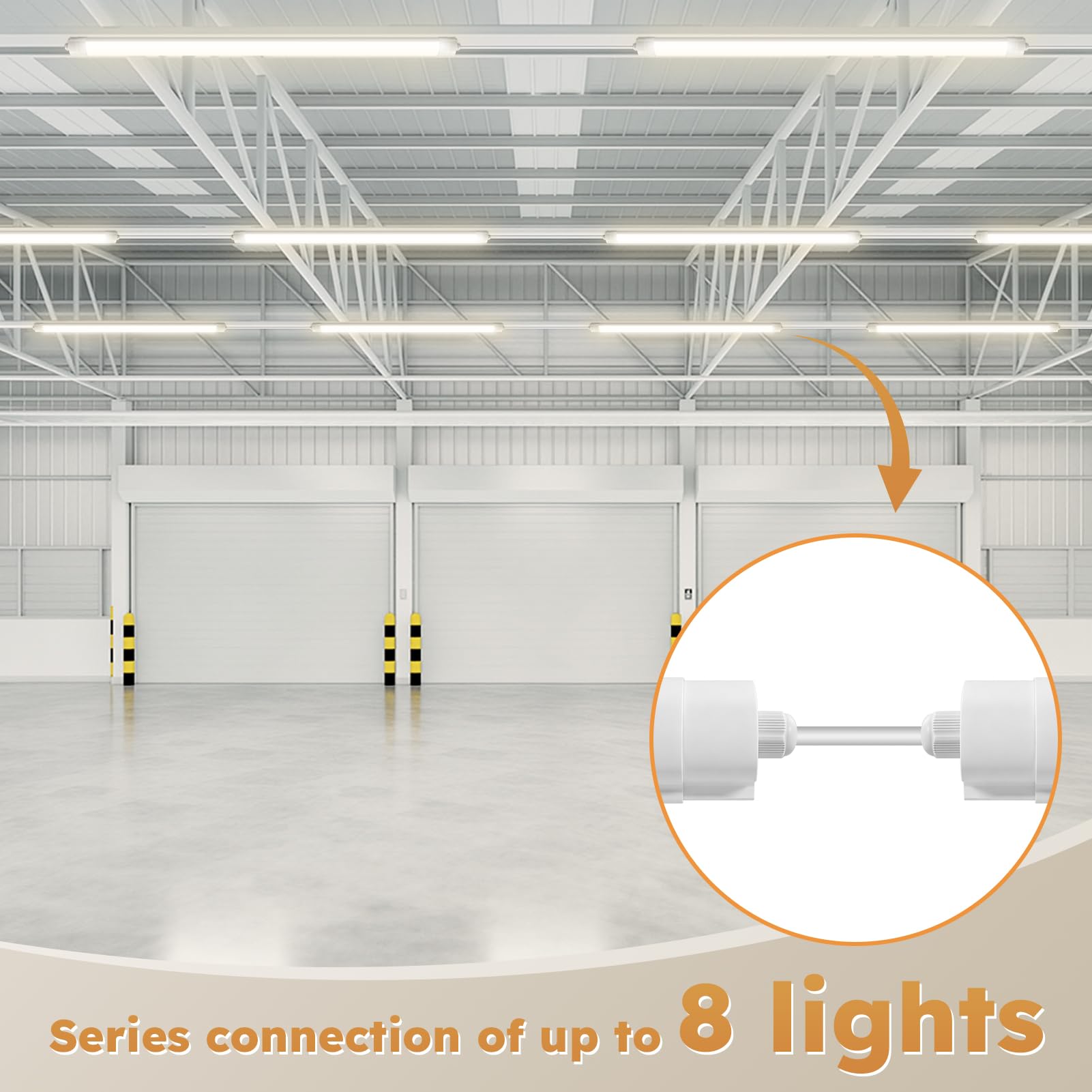 papasbox 2 Stück LED Leuchtstoffröhre 120cm Feuchtraumleuchte Röhre 40W LED Deckenleuchte Lampe | IP65 Wasserdicht 4500K Neutralweiß Leuchtstofflampe für Keller Werkstatt Küche