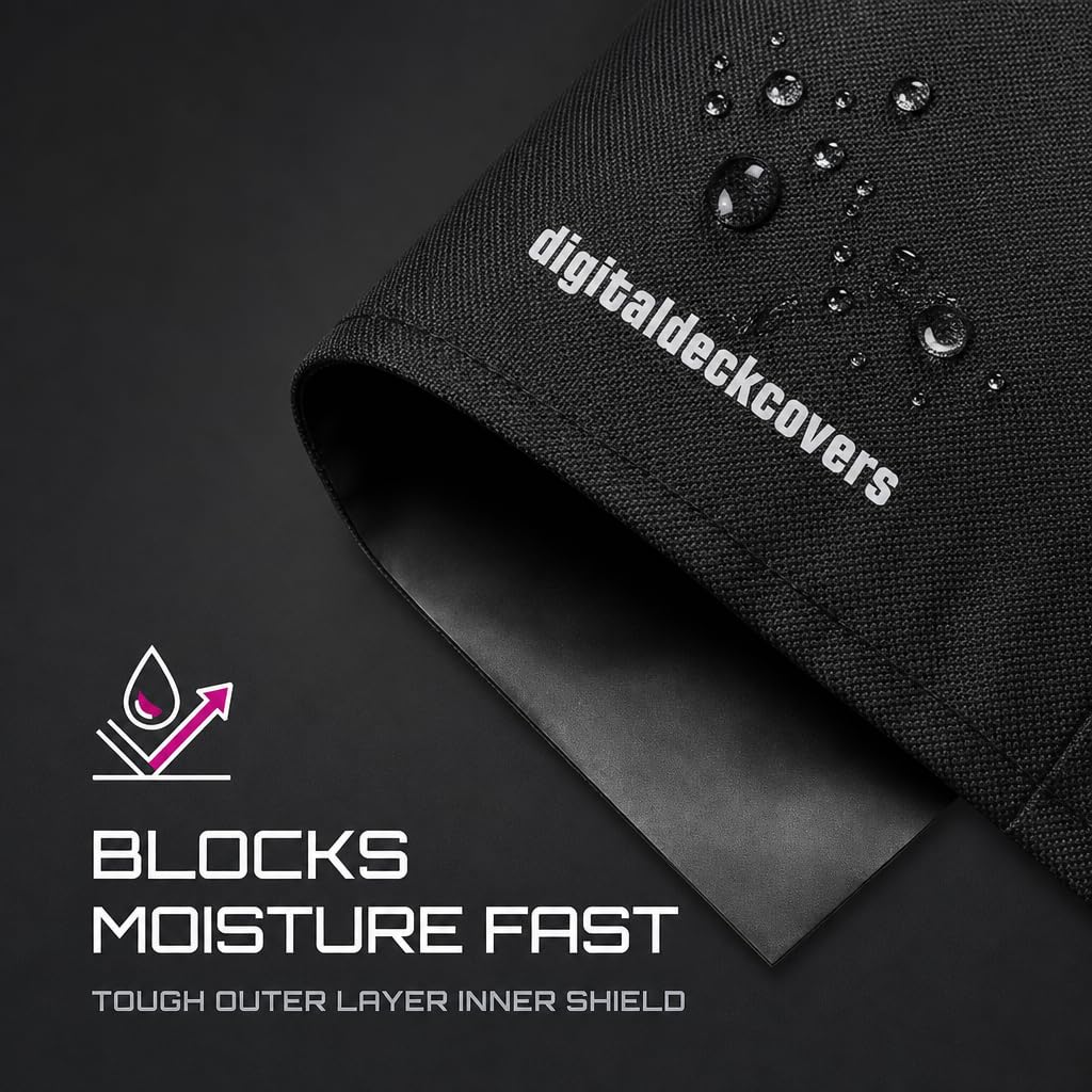 DigitalDeckCovers Druckerstaubschutz für Brother HL2240 - HL-2370DW, Schwarz