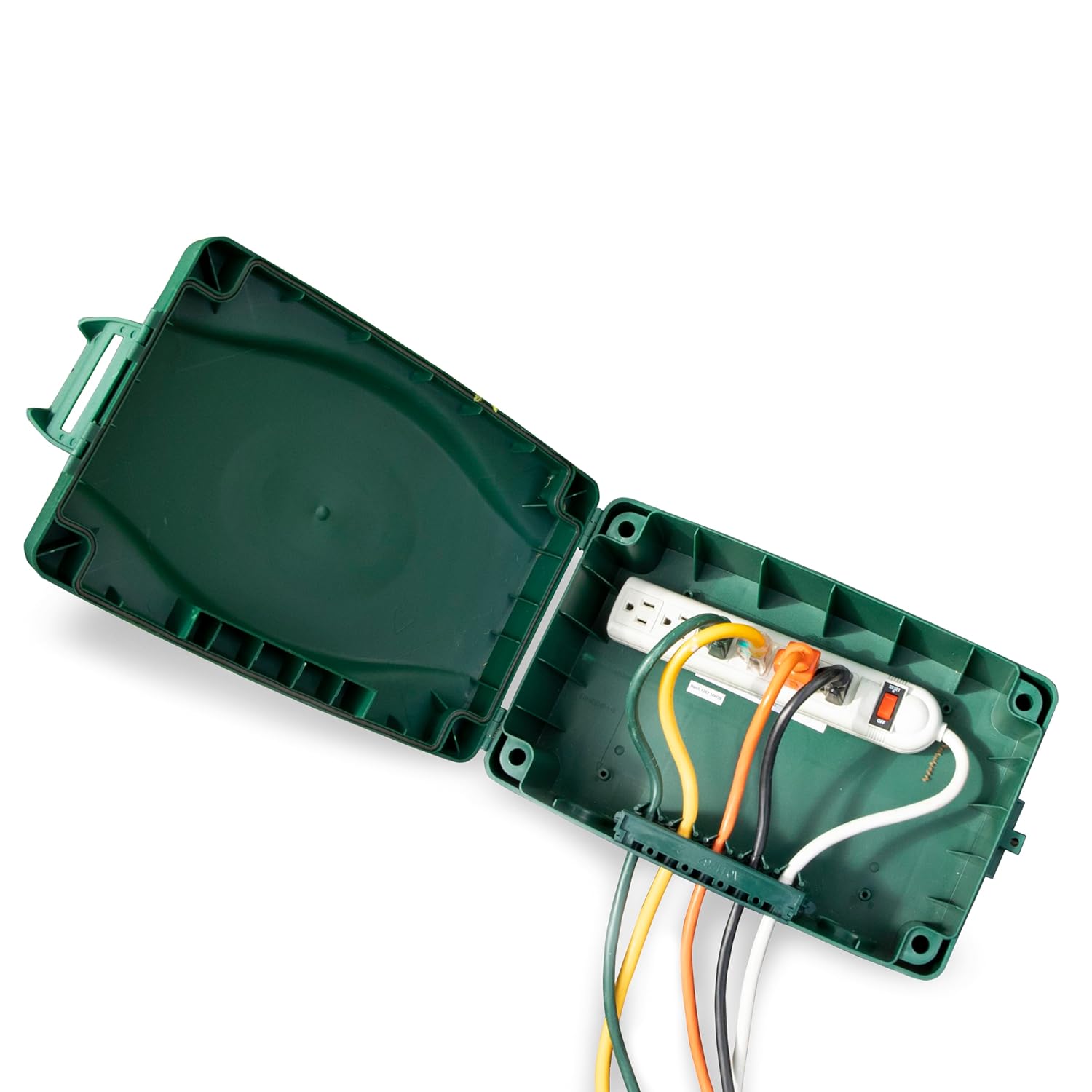 Waterproof Extension Cord Connection Box Green Weatherproof Outdoor