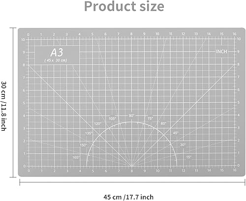 Miniatura 3 de Alfombrilla de corte autocurable de 12 x 18 pulgadas, alfombrilla giratoria profesional de doble cara, duradera, antideslizante, para álbumes de