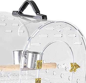 透明アクリル バードキャリー 26cm x 20cm x 21cm 透明アクリル バードキャリー 26cm x 20cm x 21cm