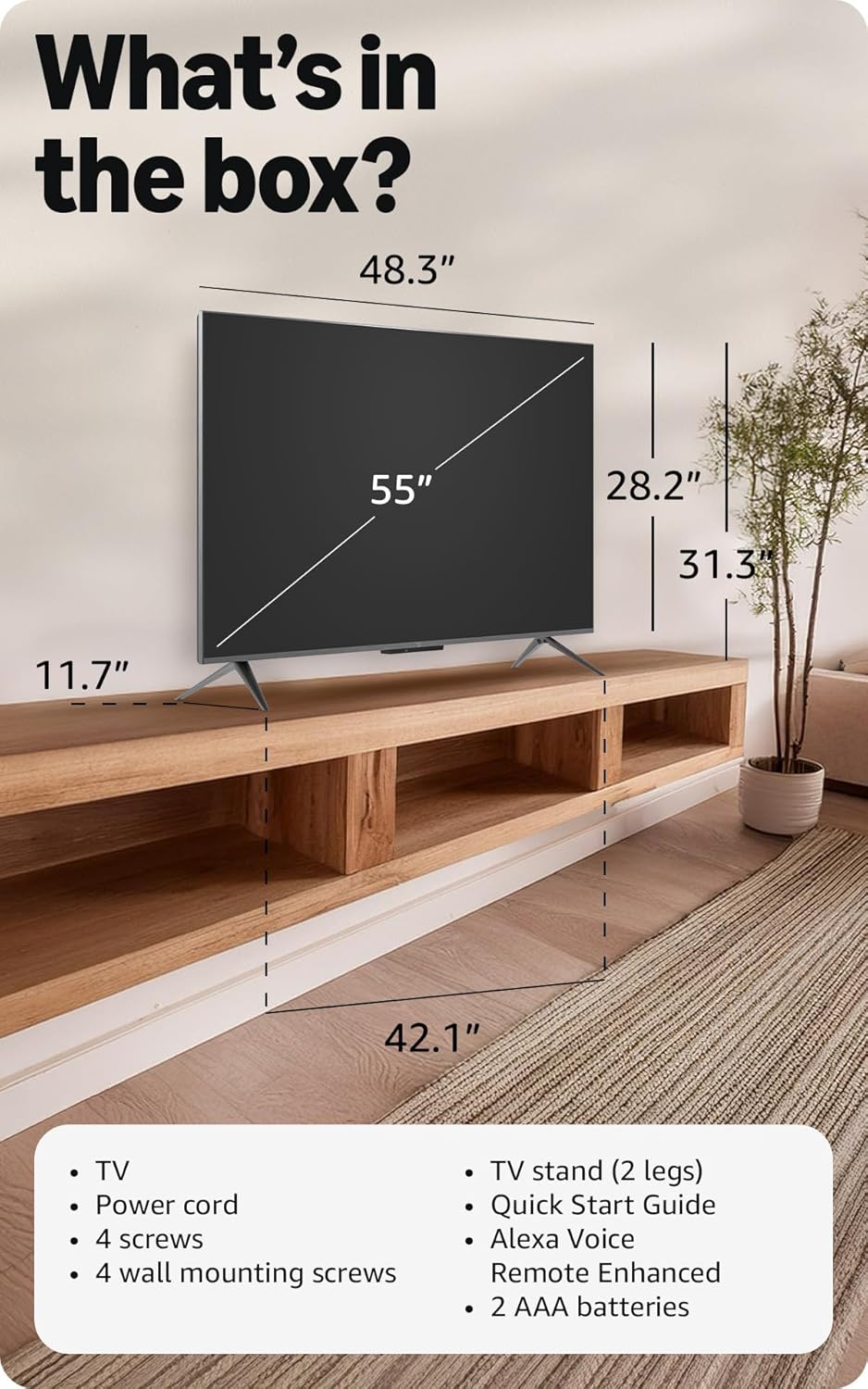 Amazon Fire TV 55" Omni Mini-LED Series, QLED 4K UHD smart TV, Dolby Vision IQ, 144hz gaming mode, Ambient Experience, hands-free with Alexa, 2024 release 55-inch image 7 of 7 B0C7SRHGXF