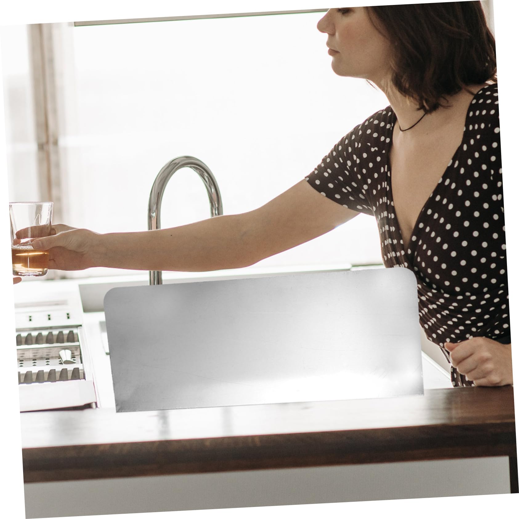 LIFKOME Paraspruzzi Trasparente Per Lavello Cucina E Bagno – Flessibile, Resistente E Facile Da Installare