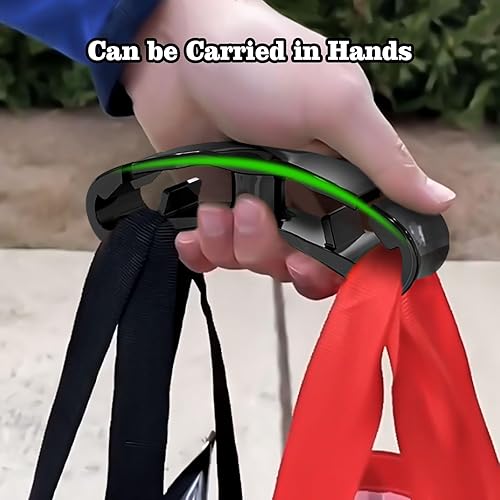 Miniatura 2 de Leoenir Paquete de 2 prácticas asas para bolsa de comestibles, fácil de transportar y eliminar la fatiga de la mano