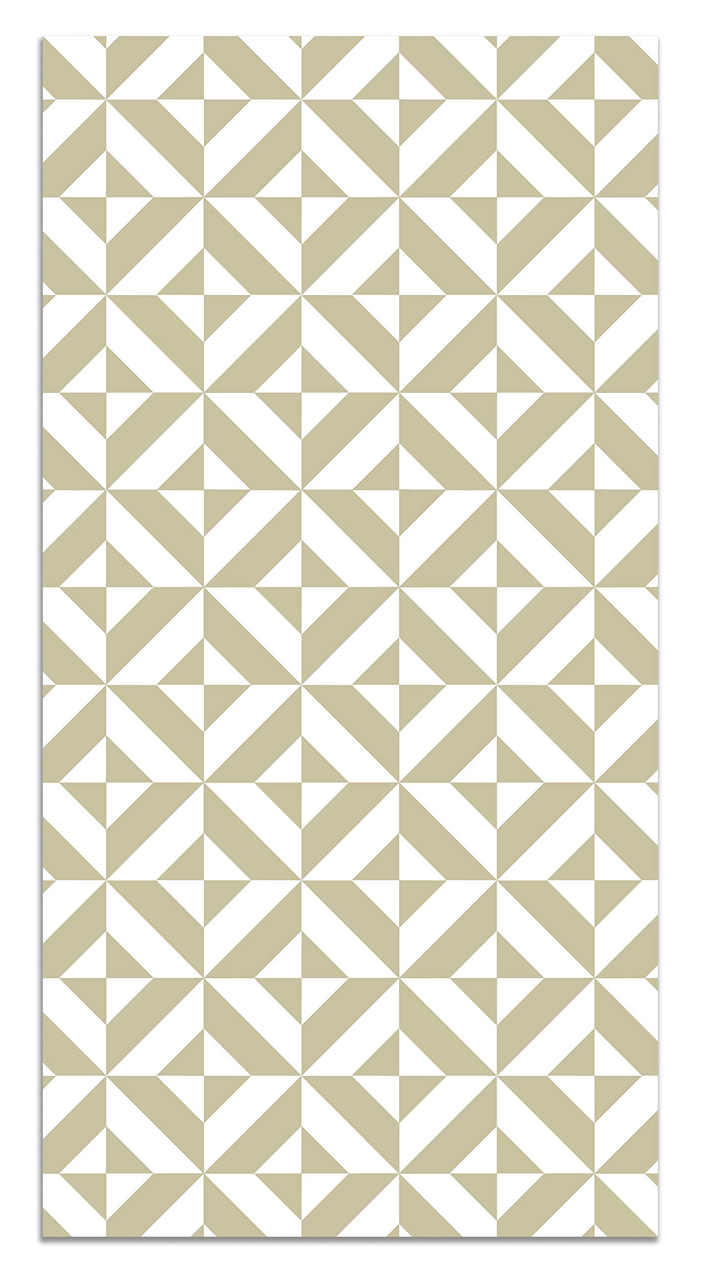 Tapis Vinyle Décoratif 40x80 Cm - Motif Balinais Noir | Antidérapant, Imperméable, Facile à Nettoyer | Pour Intérieur/Extérieur Abrité
