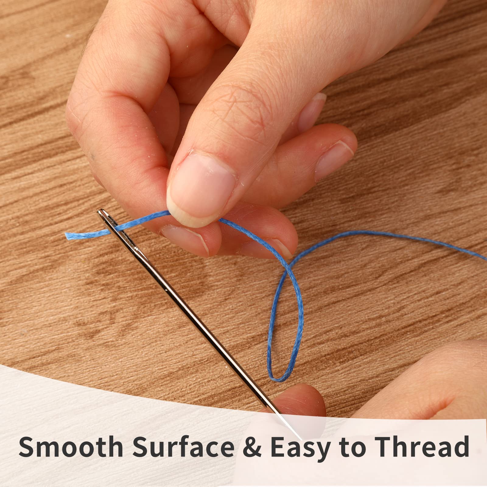 Ago Da Cucire In Pelle Kit 7 Aghi Curvi In Pelle - Per Cucito A Mano Su Tappeti, Cuoio E Tessuti Spessi Aghi Tessuti Spessi - Foto 7