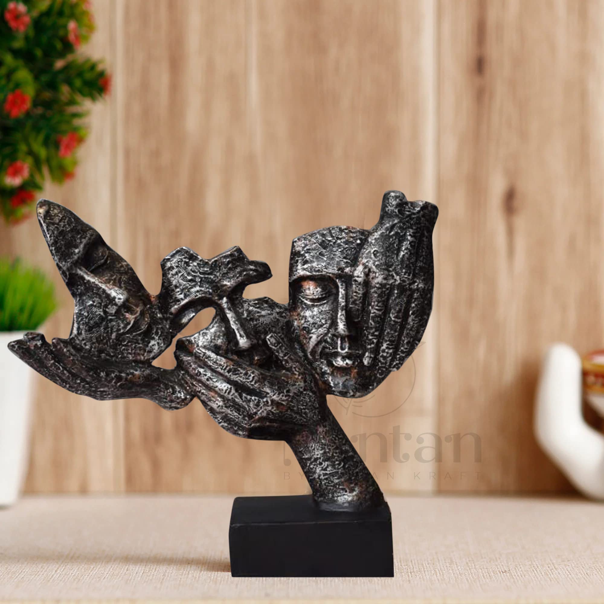 nantan Antique Men face Showpiece for Home & Office Decor showpiece (Size 11 inch, Multicolored) (B0BX5LN195) Amazon Price History, Amazon Price Tracker