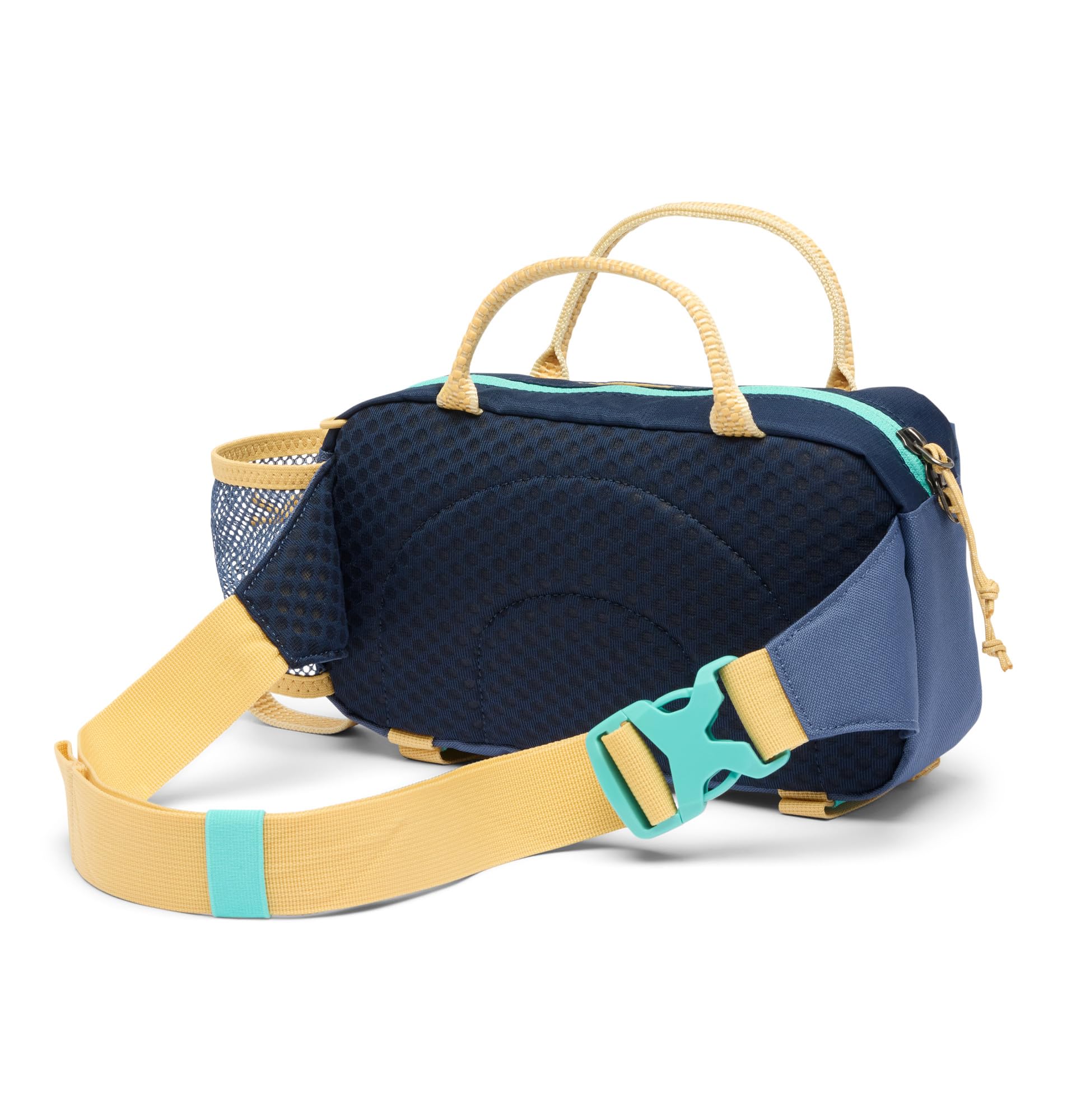 Columbia Echo Mountain Sac banane unisexe, taille unique - Bleu foncé, bleu clair et jaune sable (Dark Mountain/Coll Navy/Sand Dune)