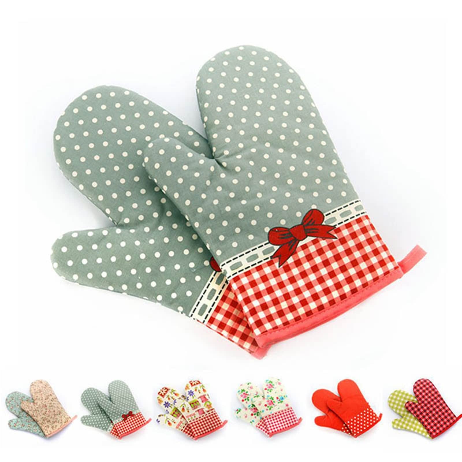 de Four à Micro-Ondes résistant à la Chaleur, antidérapant, en Coton, isolé, 1 pièce, Gants de Cuisson, ustensile de Cuisine, mitaine(2)