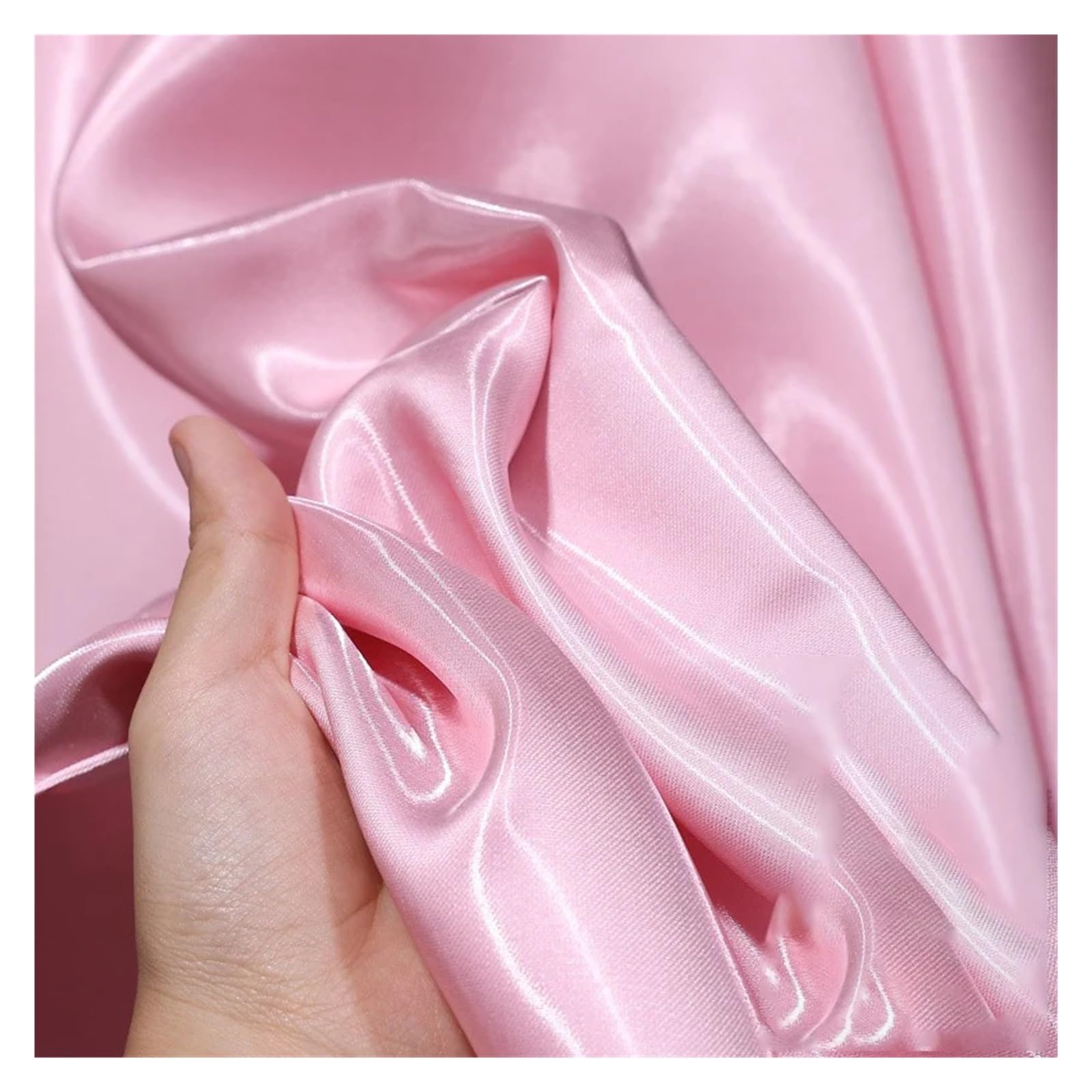 Satin Fabric Multi-Color Liquid Satin Reflective Crystal Fabric Smooth Sparkle Stiff Material for Craft(Color 11)
