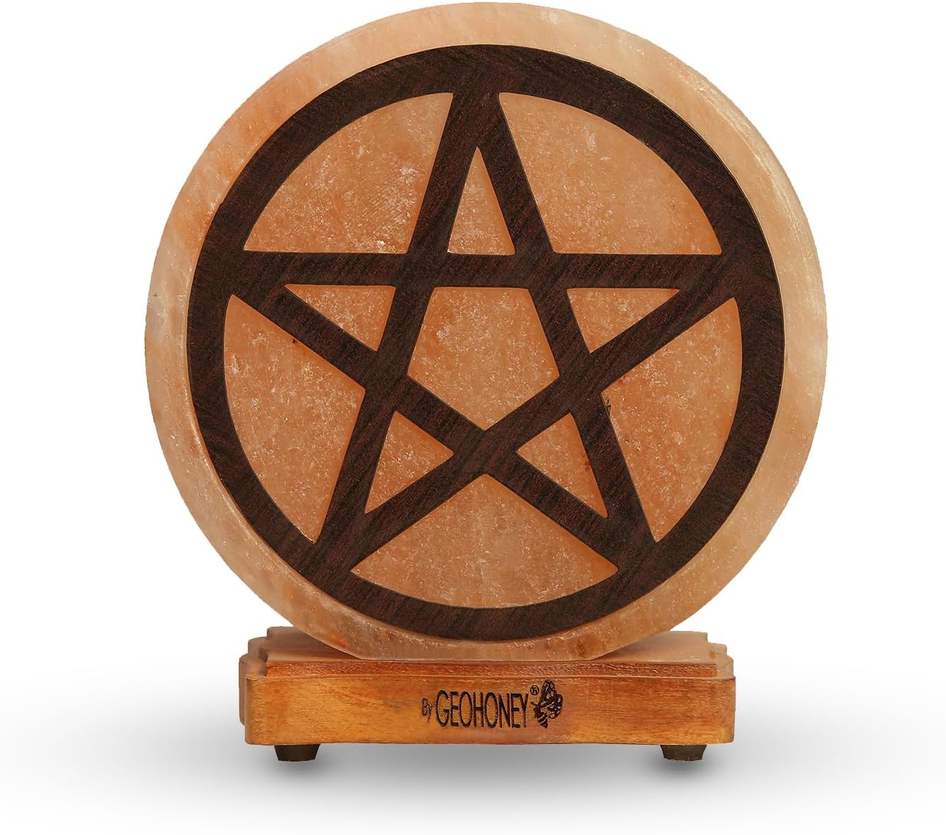 Geohoney Himalayan Salt Lamp - Star of David Sign GH-CSL-051