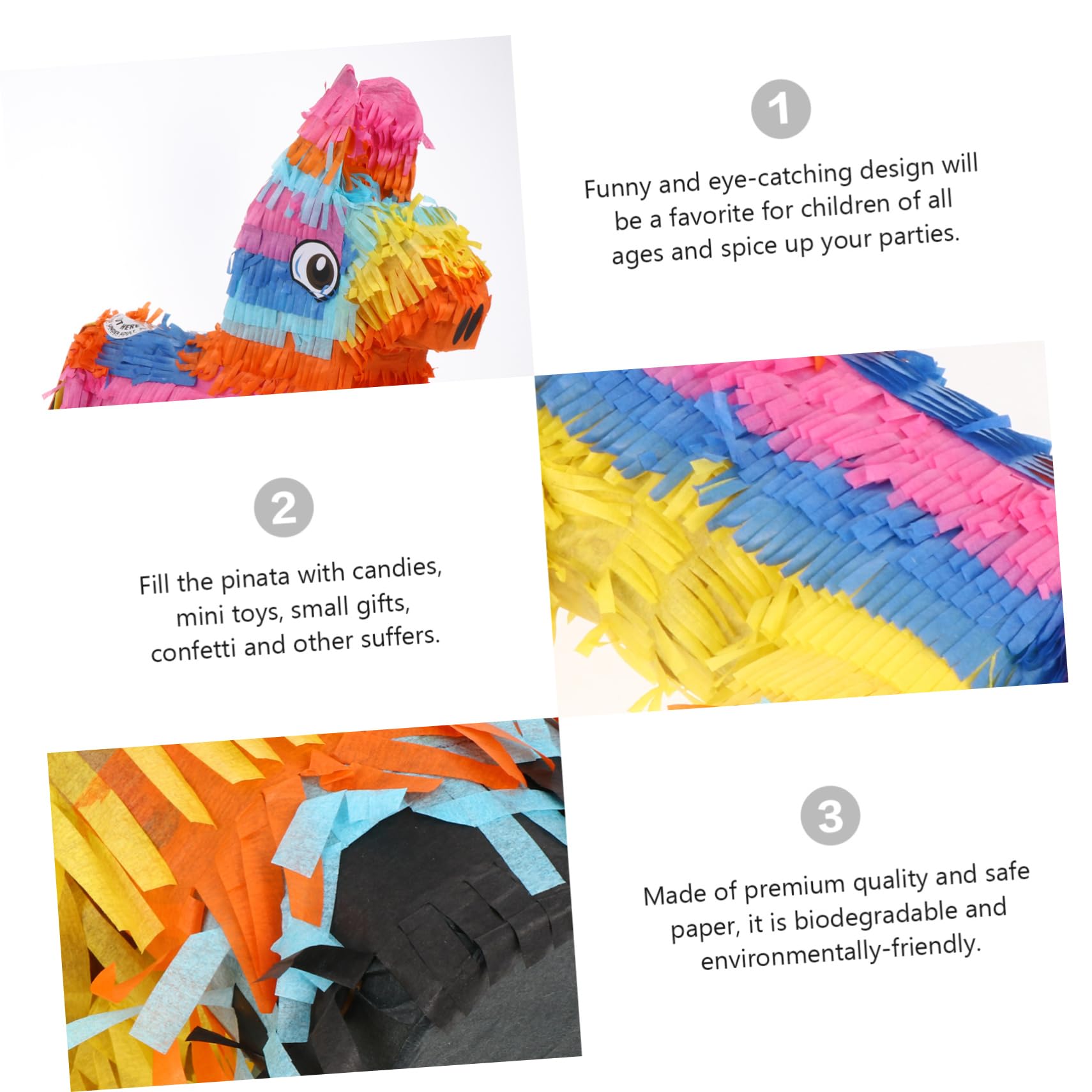 Pinata Cartacea Riempibile di Caramelle per Festa Compleanno Ragazzo | Carta Ecologica Biodegradabile, Forma Creativa, 1 Pezzo, Decorazione per Fiesta, per Ragazzo Ragazza e Ragazzi