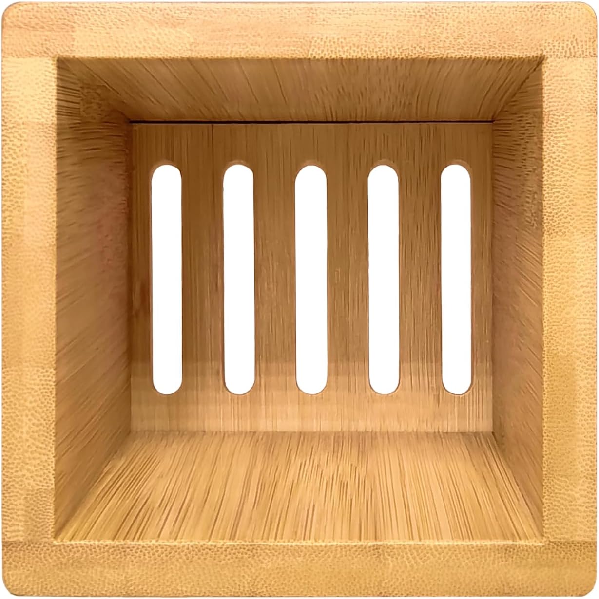 COOKLIFE Bamboo Utensil Holder - Removable Bottom Drip Tray - Bamboo Spoon and Spatula Holder - Countertop, Farmhouse and Kitchen Decor image 2