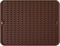 Vista 41 de Tapete de silicona para secado de platos para múltiples usos, fácil de limpiar, ecológico, tapete escurridor de platos resistente al calor