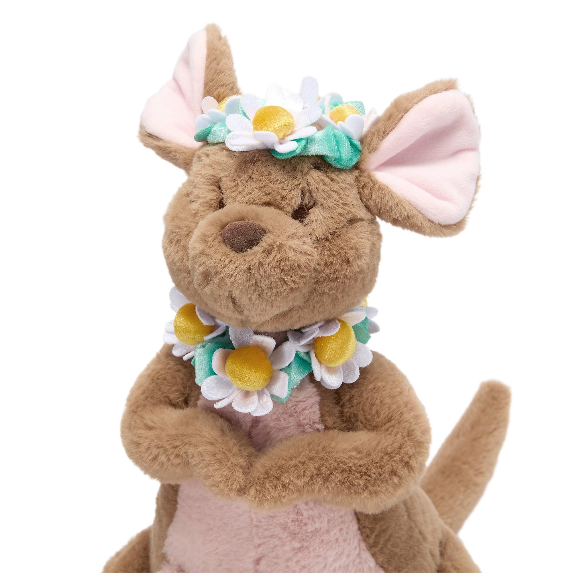 Disney Store Official - Winnie Puuh - Kanga und Ruh - Sonderedition im Blumen-Look - Mittelgroßes Kuscheltier - Plüschtier zum Sammeln - 18 cm