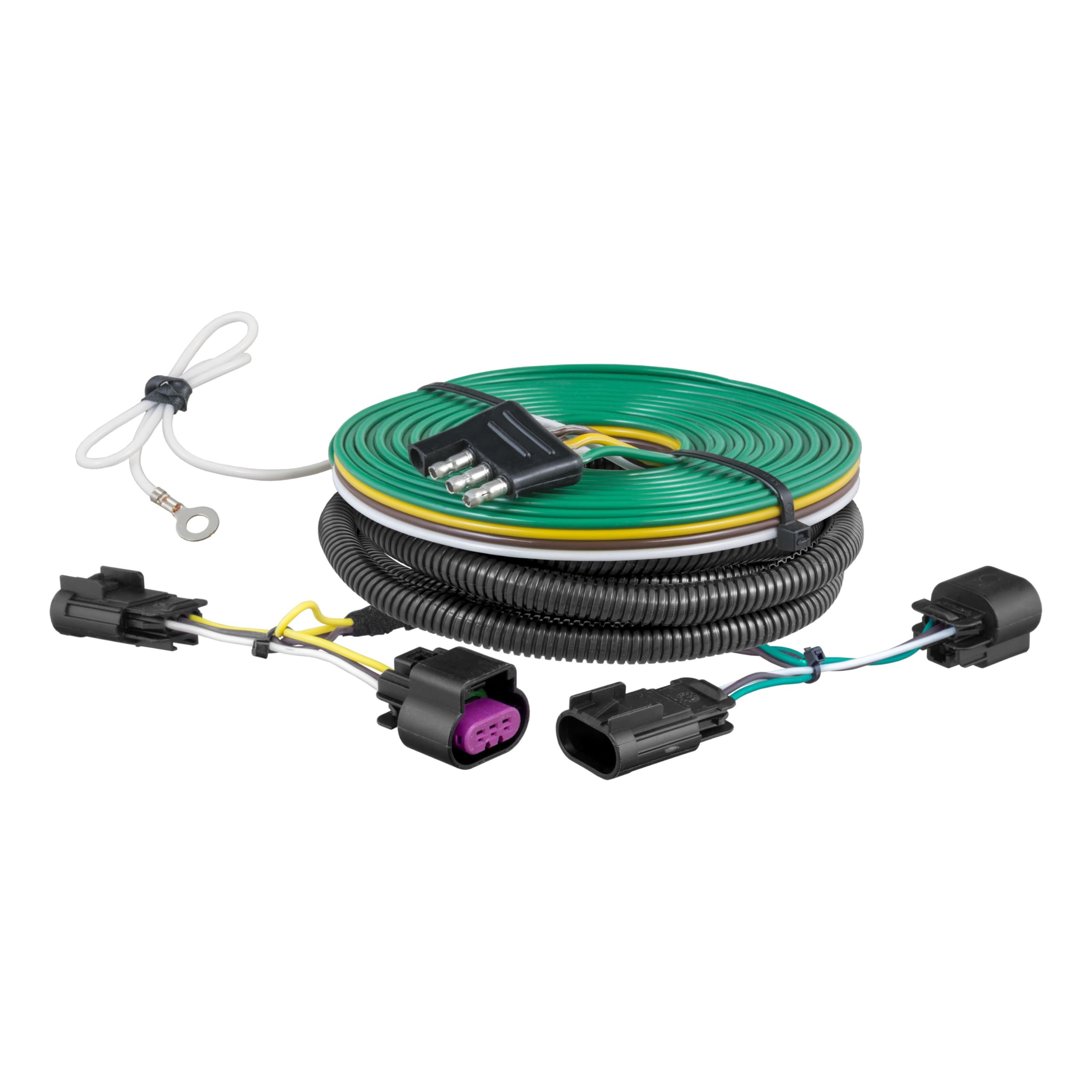 CURT 58978 Custom Towed-Vehicle RV Wiring Harness for Dinghy Towing, Fits Select Cadillac SRX