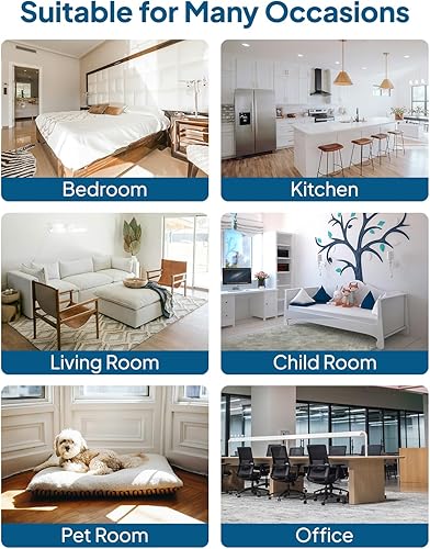 Miniatura 9 de Paquete de 2 purificadores de aire para el dormitorio del hogar, filtro de aire de habitación con filtro H13 True HEPA 3 en 1, función de aroma y