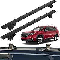 FelicValo 53" Heavy Duty Aluminum Roof Rack Cross Bars - 330lbs Capacity, Universal Fit Raised Side Rails for Kayaks, Cargo, Bikes