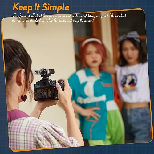 Miniatura 6 de Godox Lux Junior Retro Camera Flash, GN12 con 7 niveles de potencia de flash, CCT 6000K ± 200K con control óptico S1/S2 para Fujifilm, para Canon,