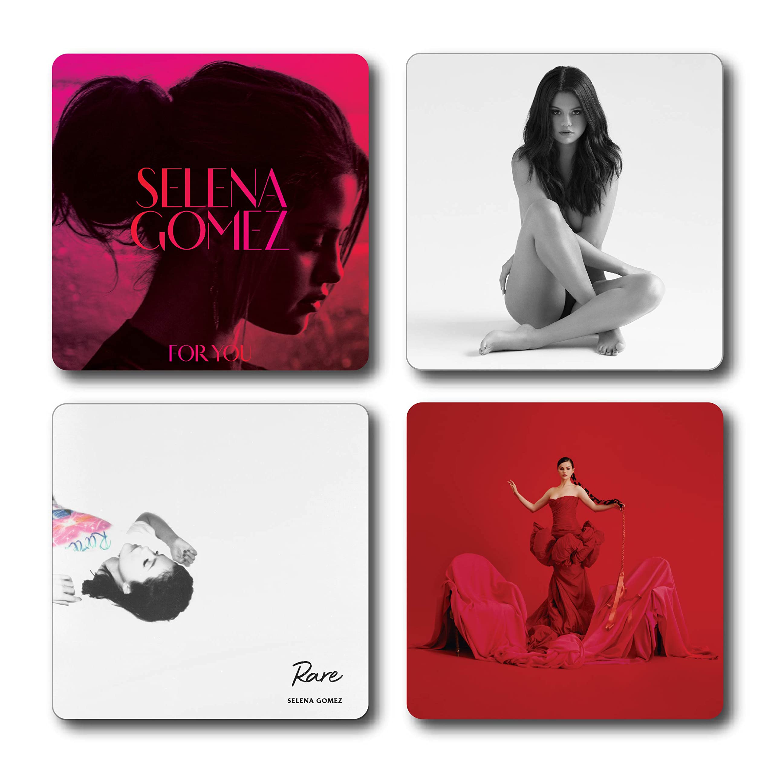 Selena Gomez Inspired Coasters 4 Piece Coaster Set 2