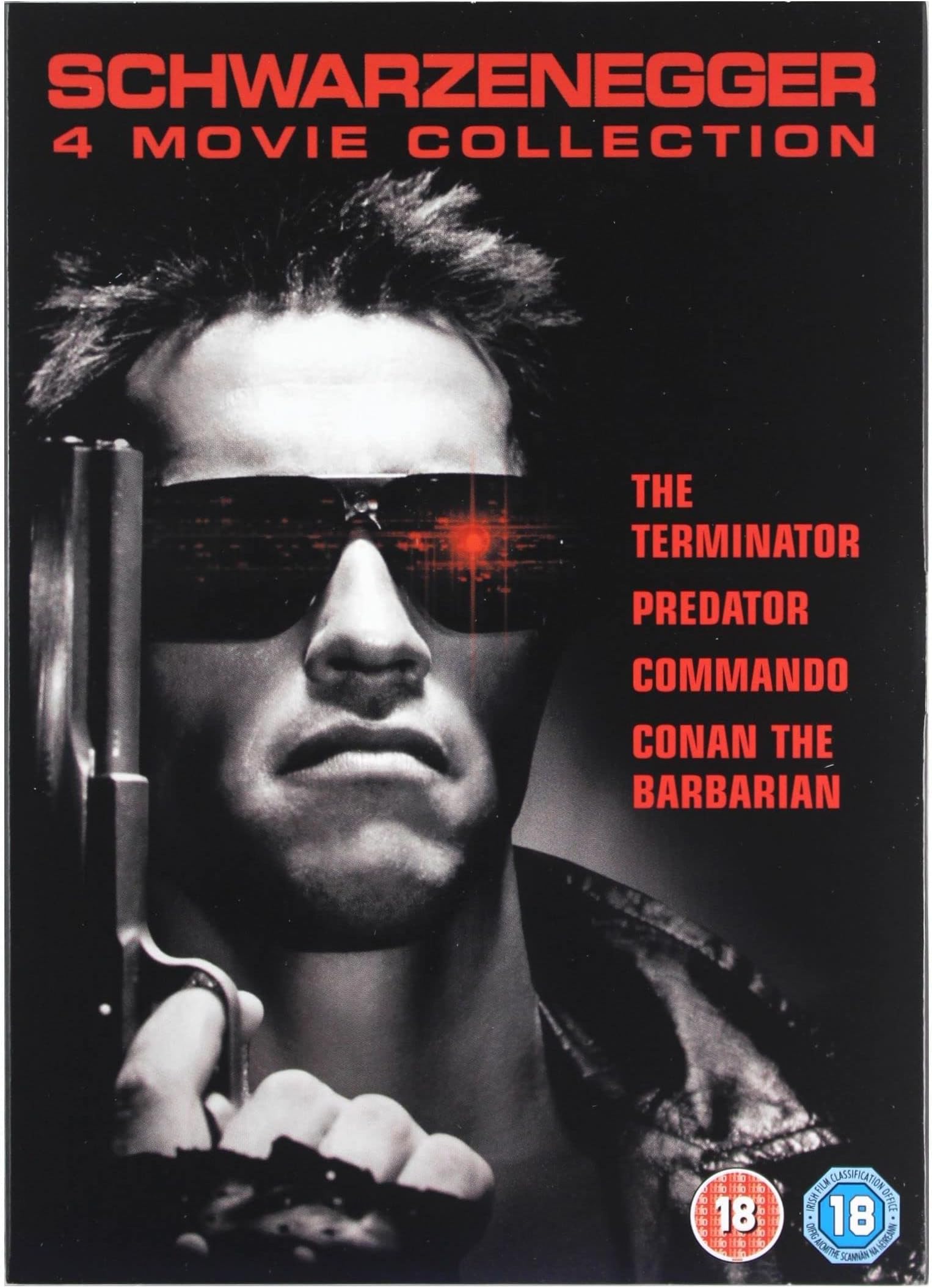 Arnold Schwarzenegger 4 Movie Collection: Predator, The Terminator, Commando & Conan The Barbarian [DVD]