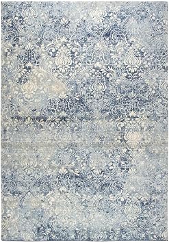 Rizzy Home Alora Decor Euphoria 5 x 8 Damask Lt. Blue/Gray/Rust/Blue Hybrid Area Rug
