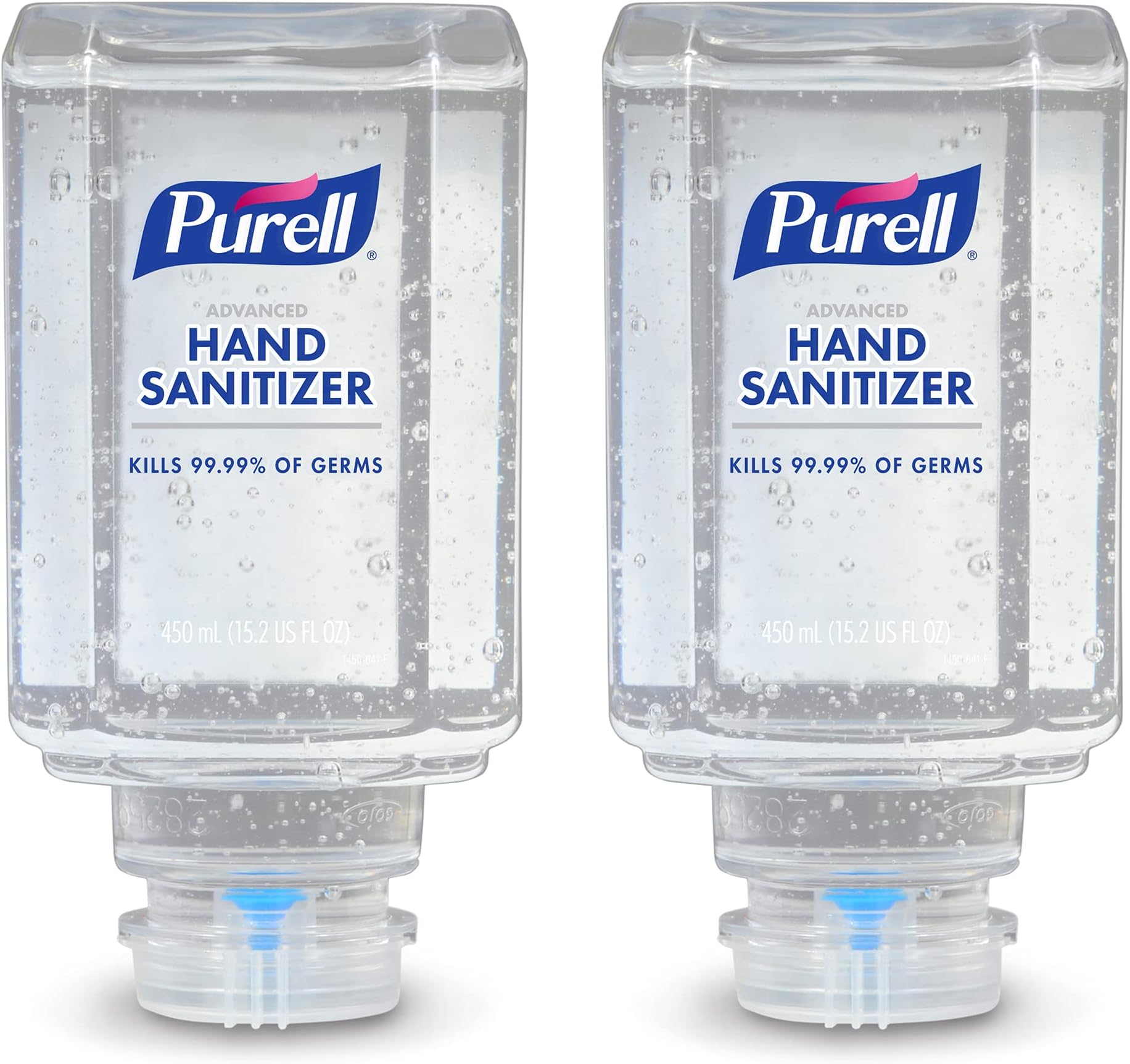 Advanced Hand Sanitizer Gel ES1 Push-Style Hand Sanitizer Dispenser 450 mL Refill Bottle (Pack of 2) - 4450-06-EC2PK